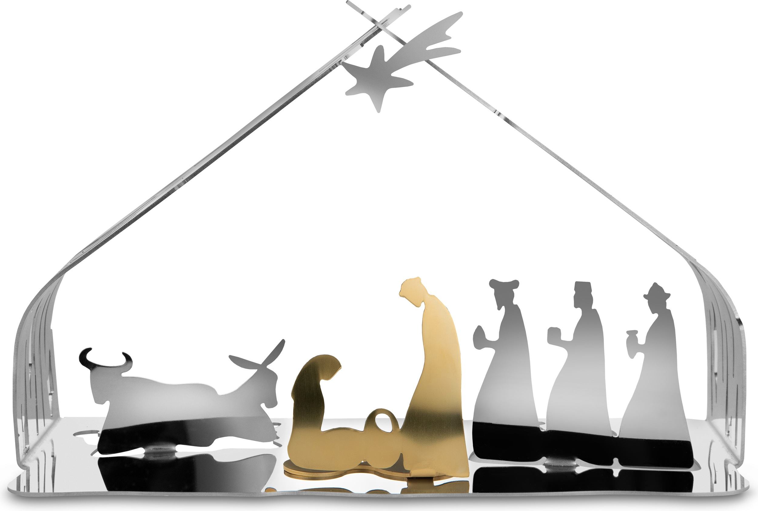 Szopka Bark srebrno-złota