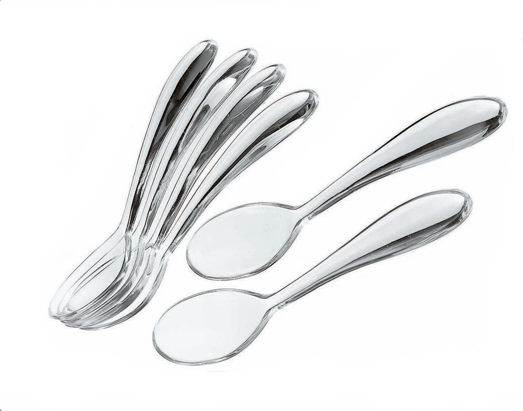 Łyżeczki Feeling 12 cm transparentne 6 szt.