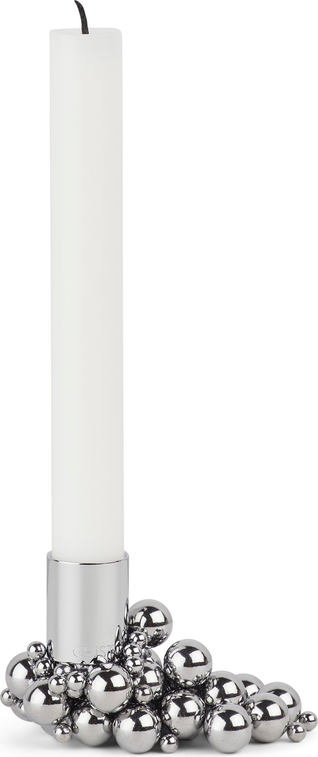 Świecznik na klasyczną świecę Molekyl chrom magnetyczny