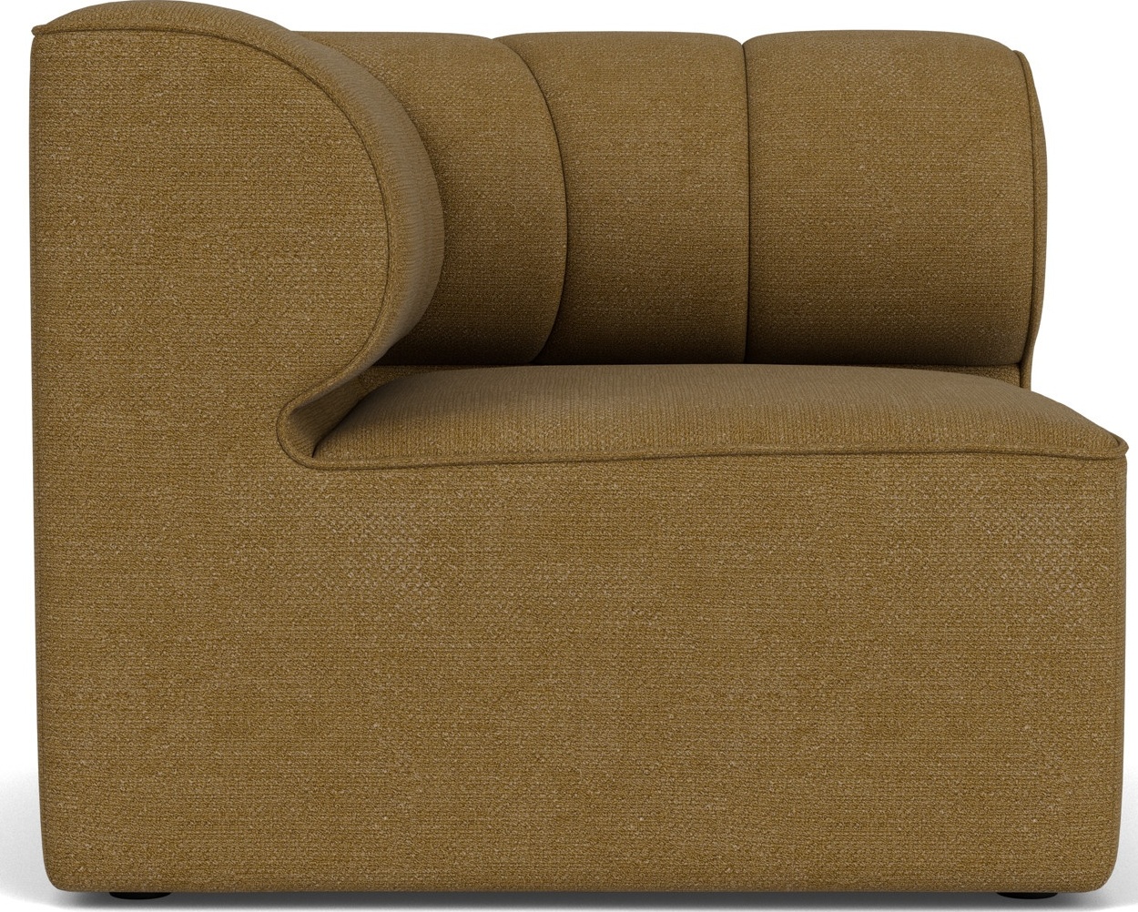 Narożnik lewostronny sofy modułowej Eave Seamline Bouclé 86 x 86 cm brązowy