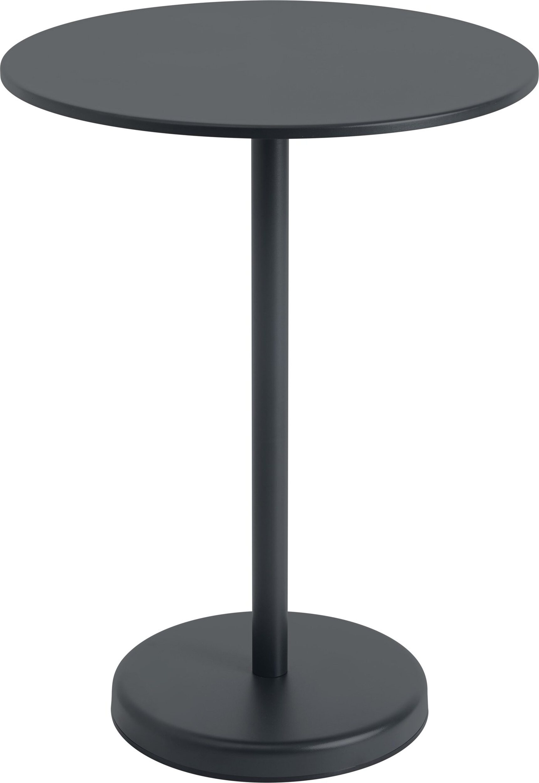 Stolik kawowy Linear okrągły 70 x 95 cm czarny