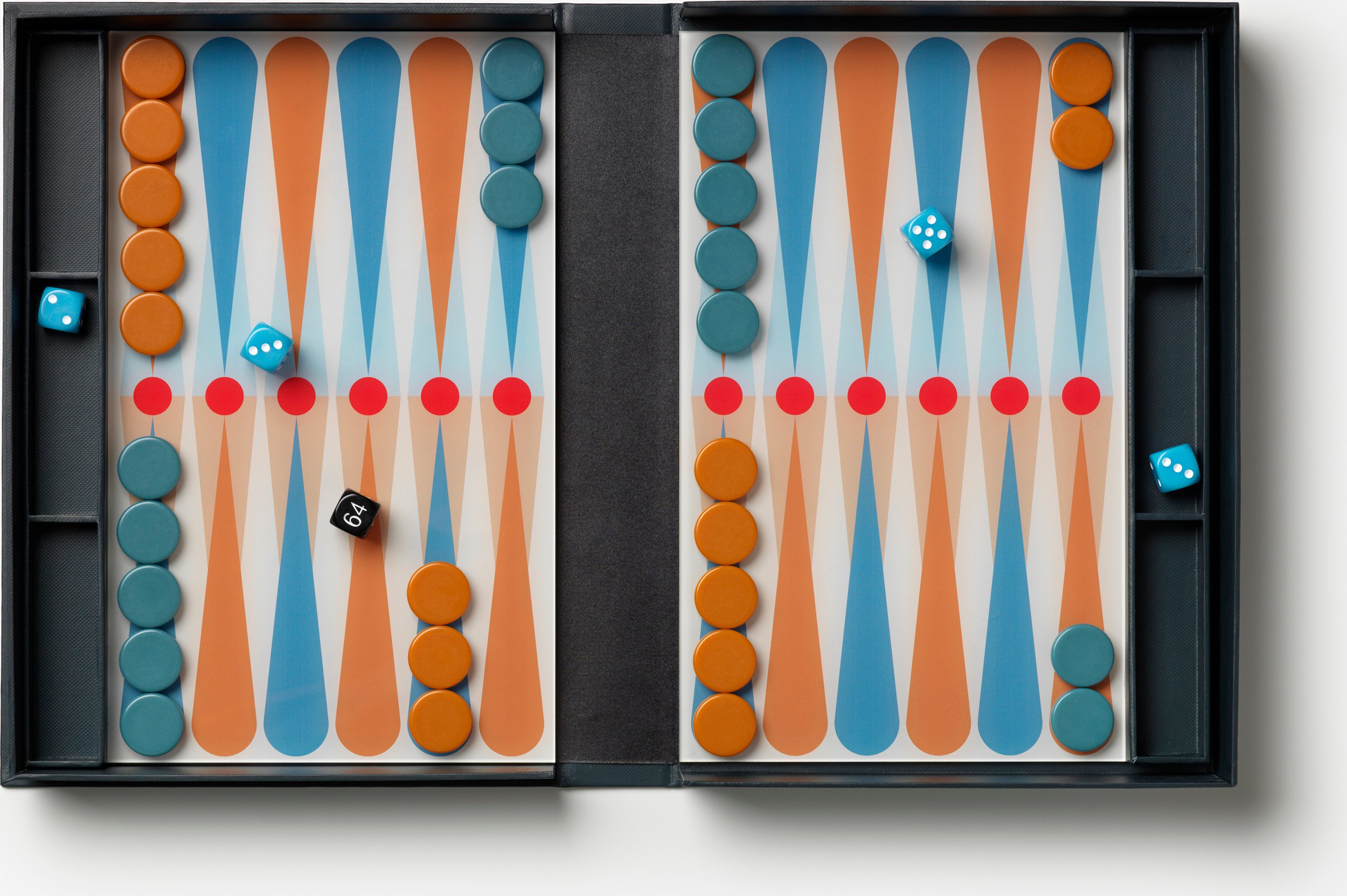 Tryktrak Classic Art of Backgammon antracytowy