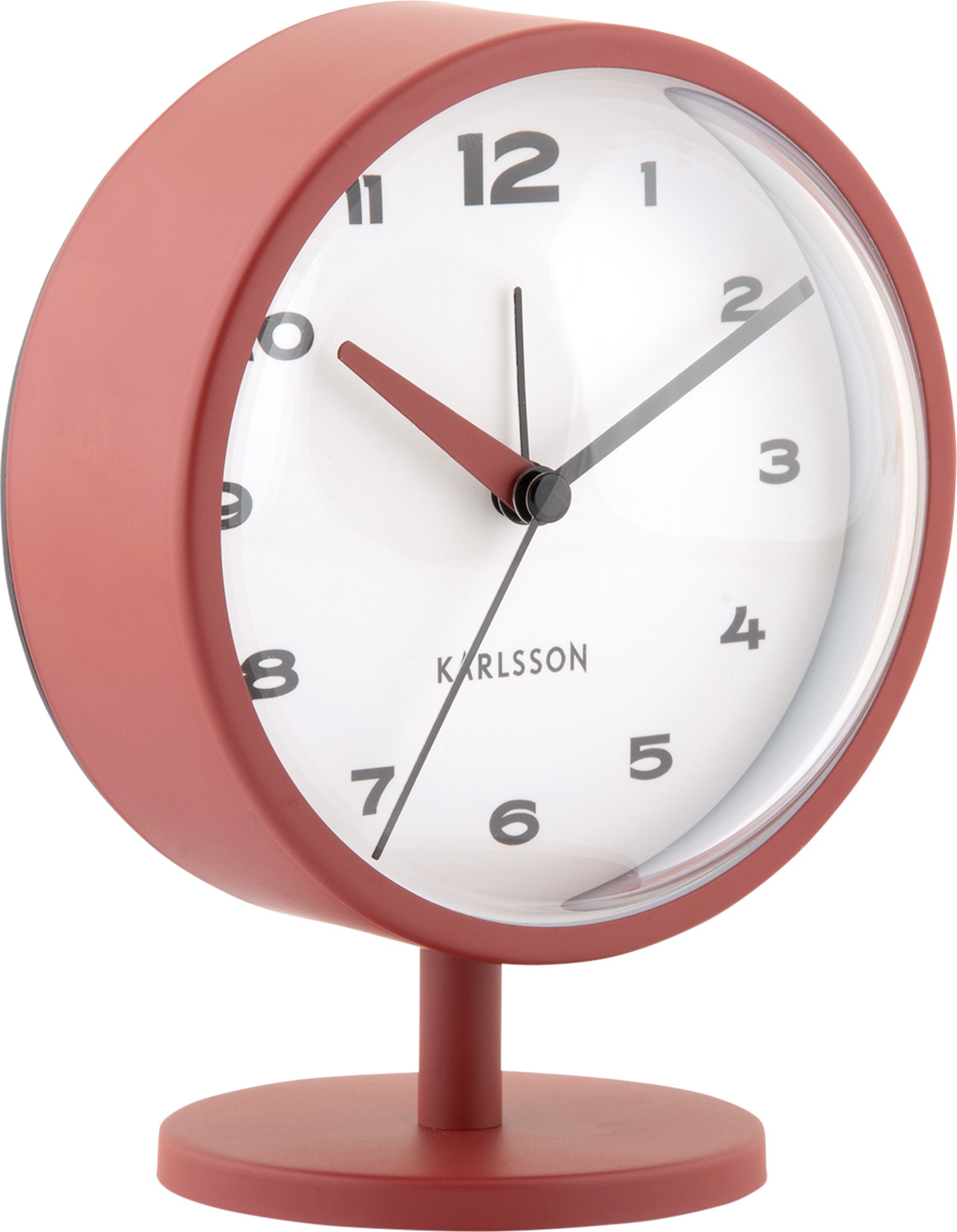 Budzik Brisk Dome czerwony