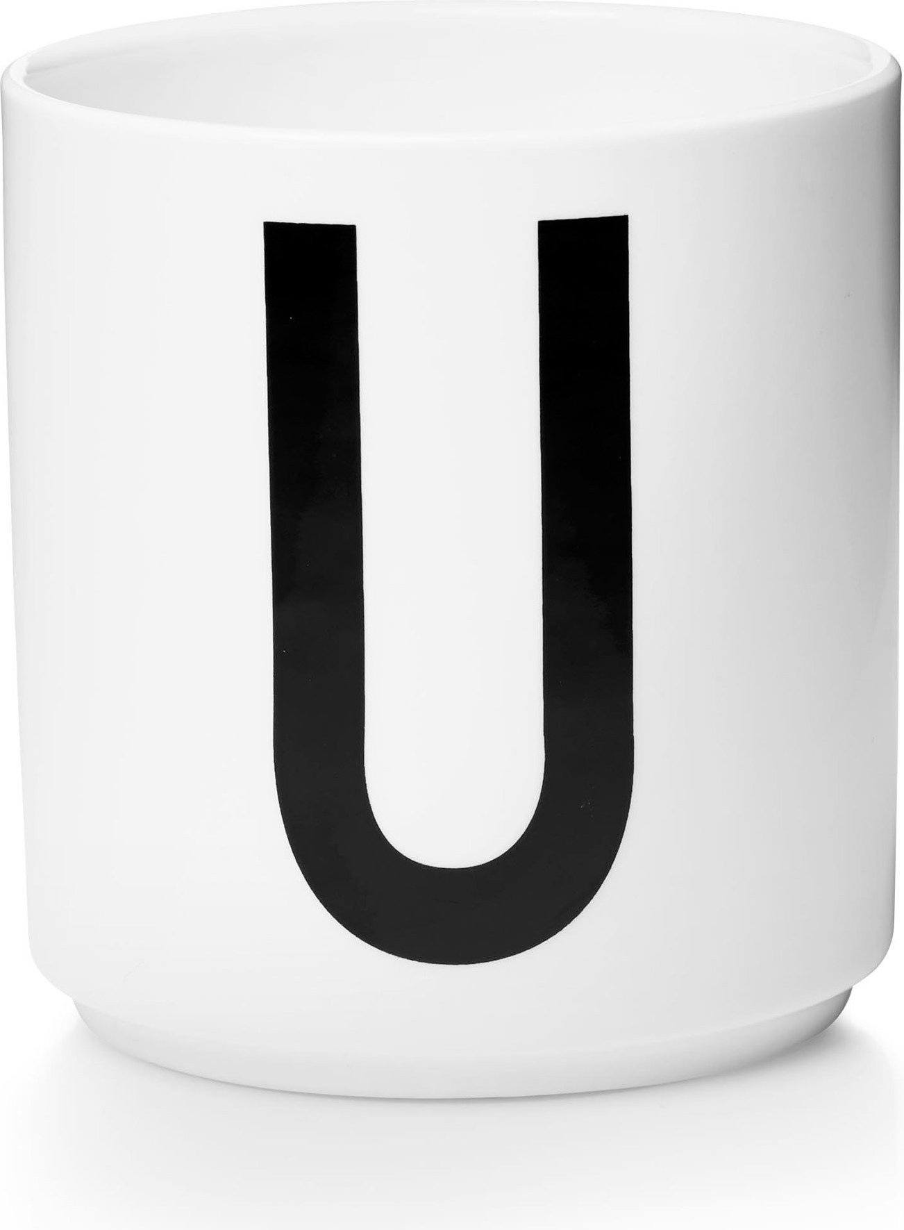 Kubek porcelanowy AJ litera U