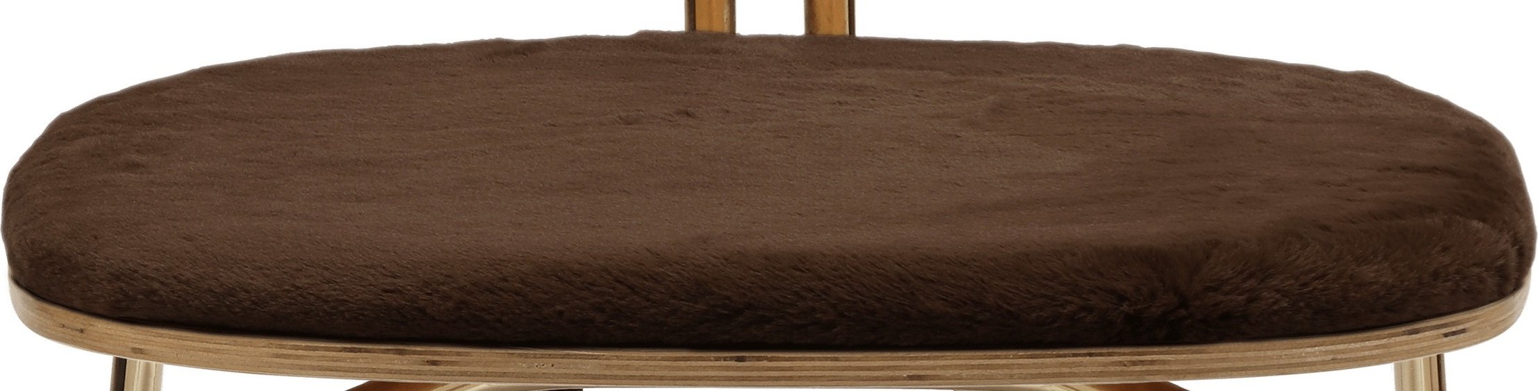 Poduszka na krzesło Curious Lounge Teddy brązowa