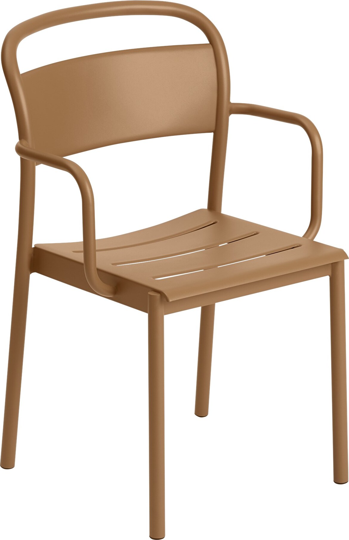 Krzesło ogrodowe Linear pomarańczowe z podłokietnikami