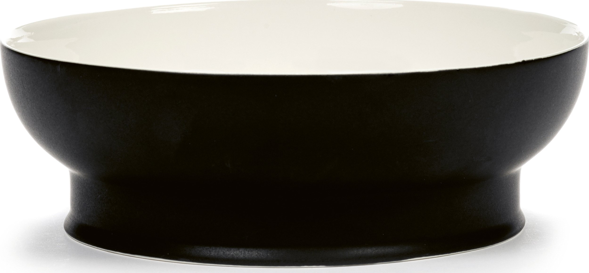 Miska Ra 22 cm czarno-biała