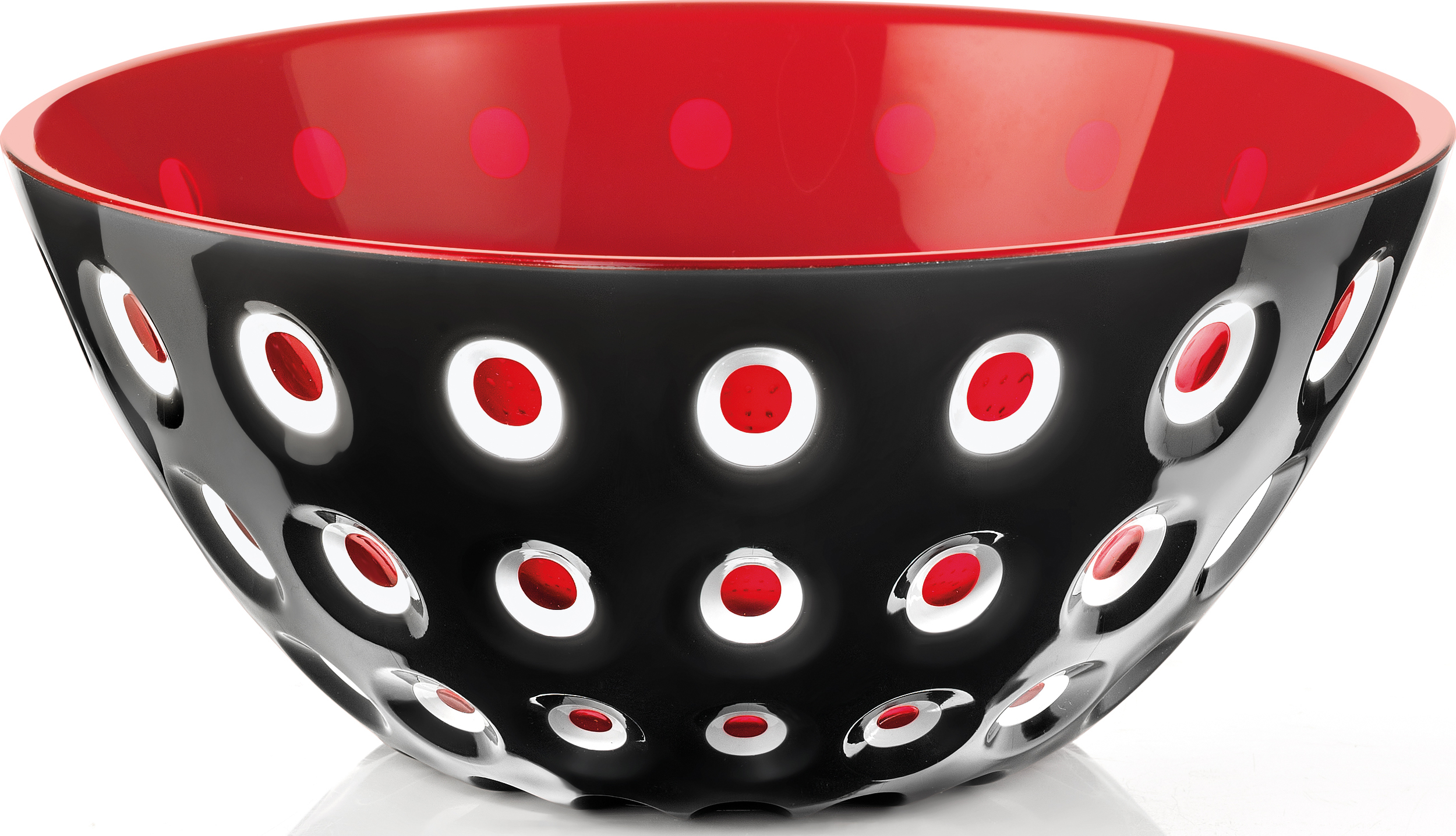 Miska Le Murrine 20 cm czarno-czerwona
