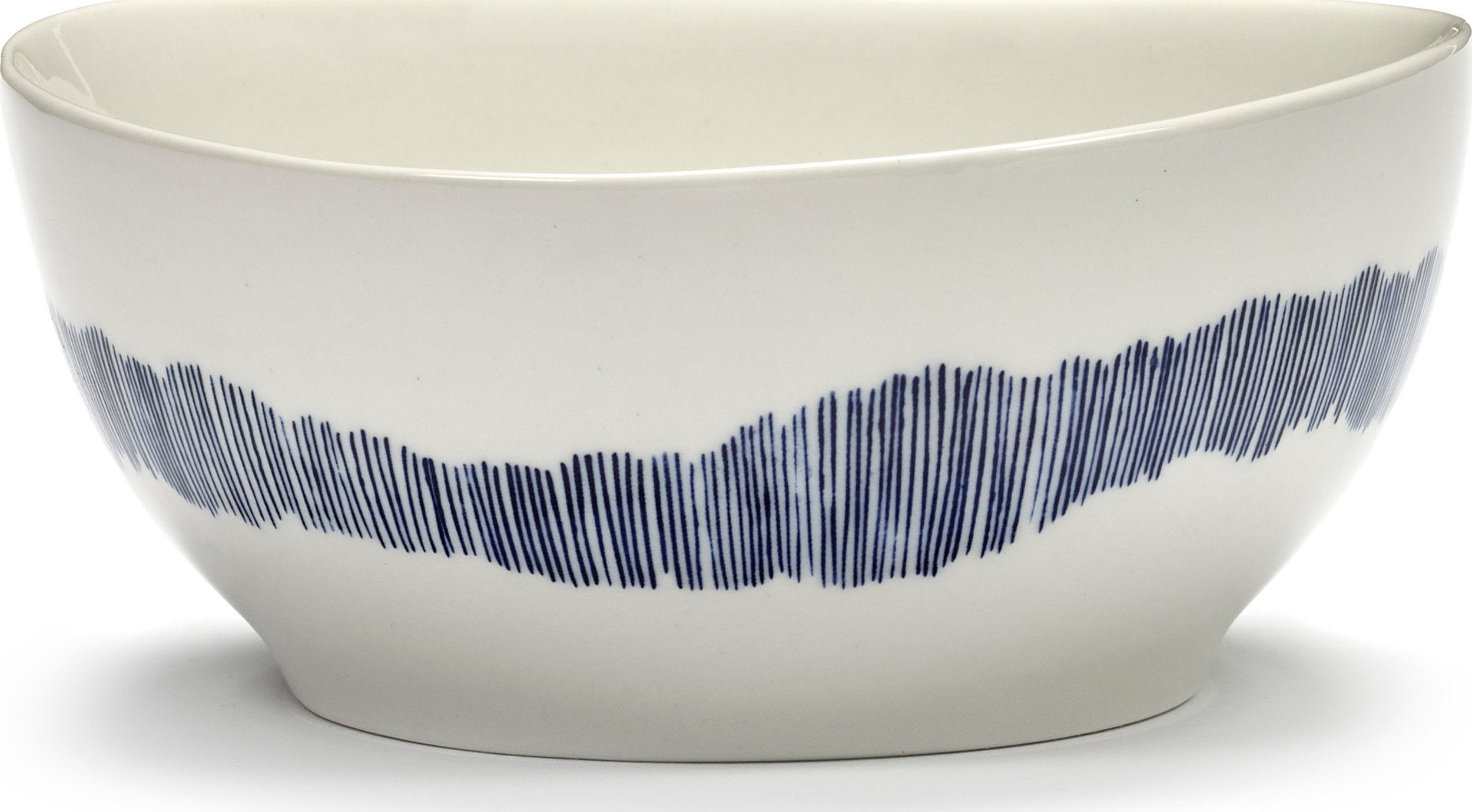 Miska Feast 16 cm biało-niebieska