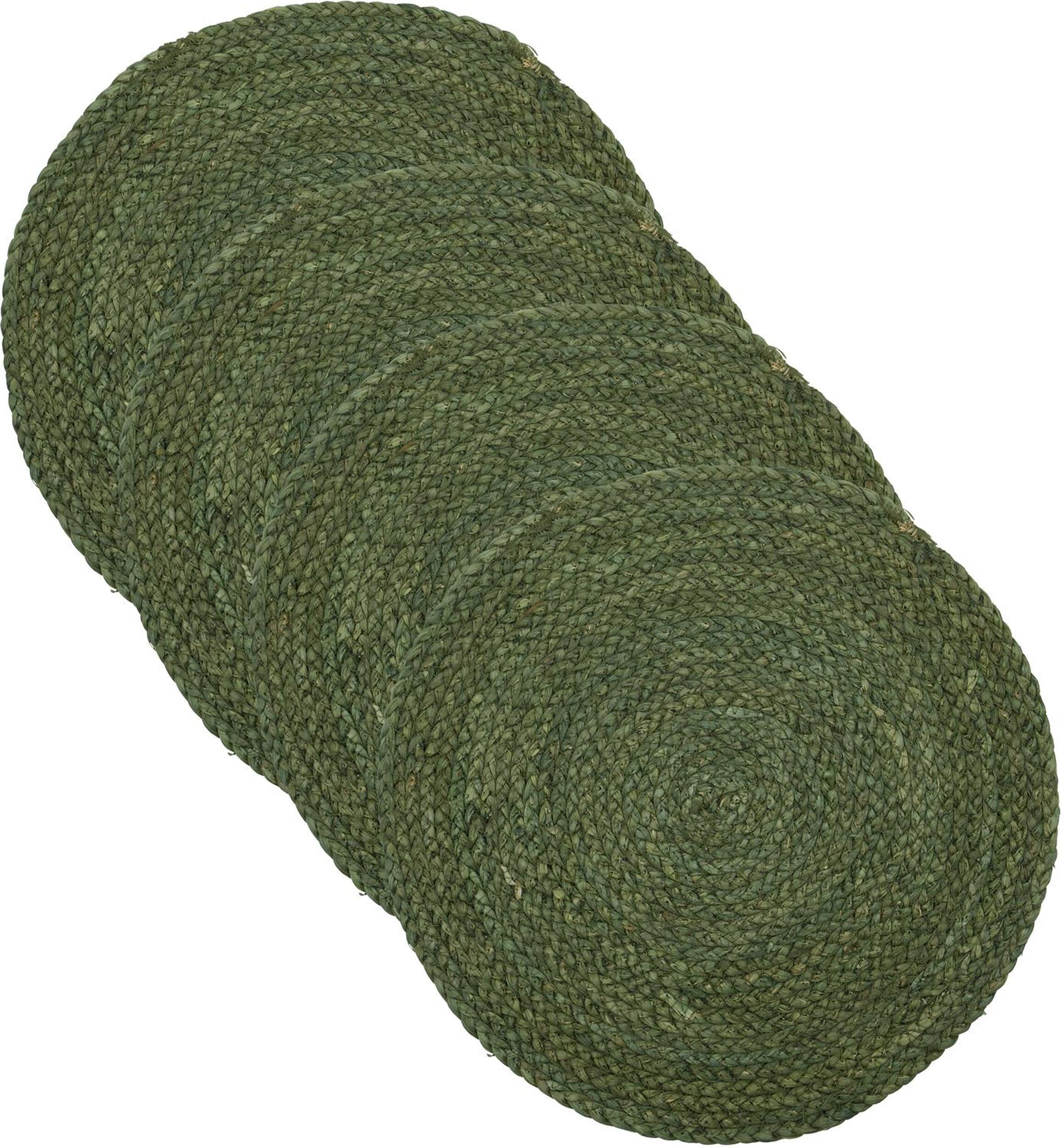 Podkładki pod talerze Circle zielone 4 szt.