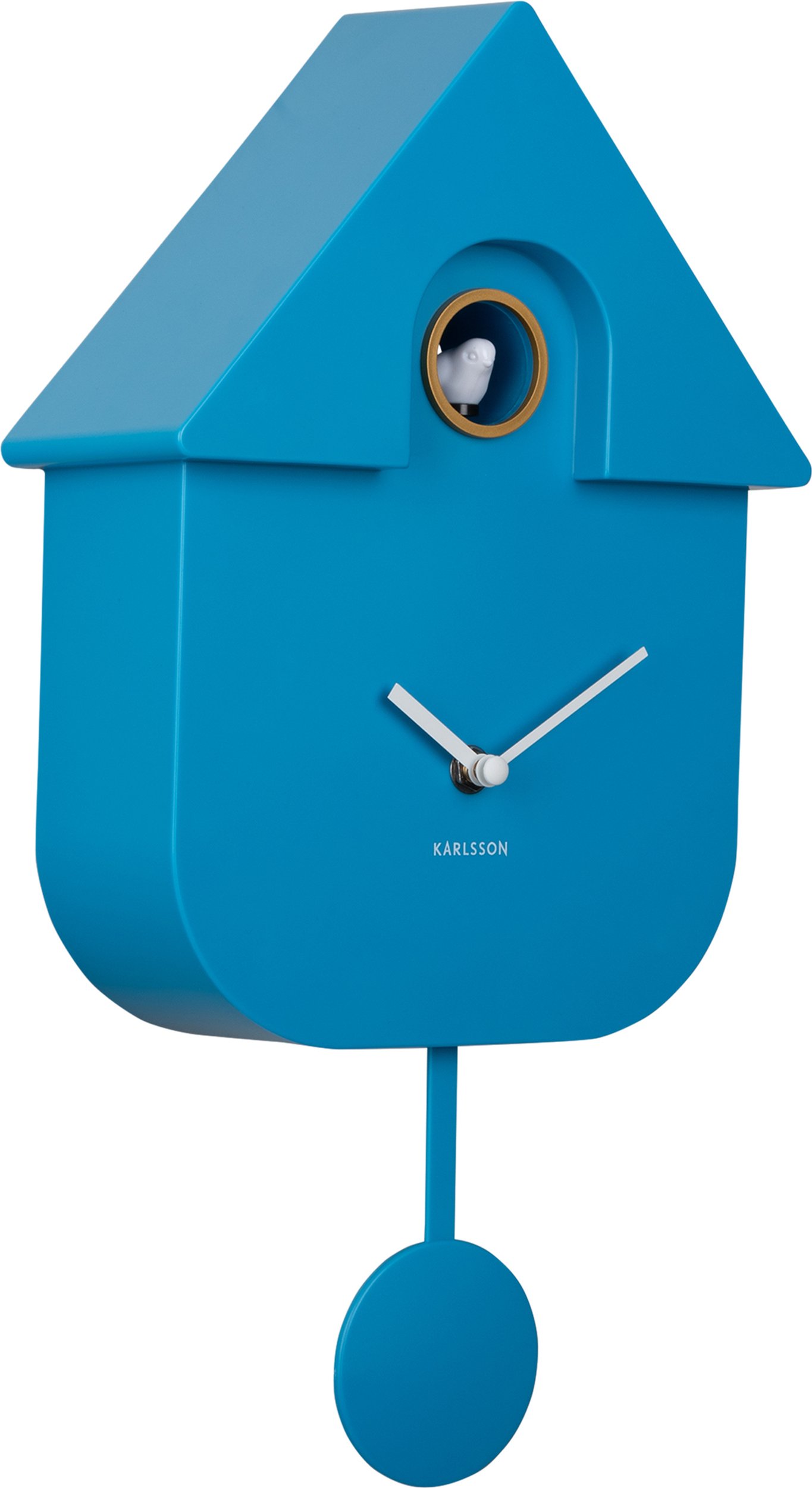 Zegar ścienny z kukułką Modern Cuckoo niebieski