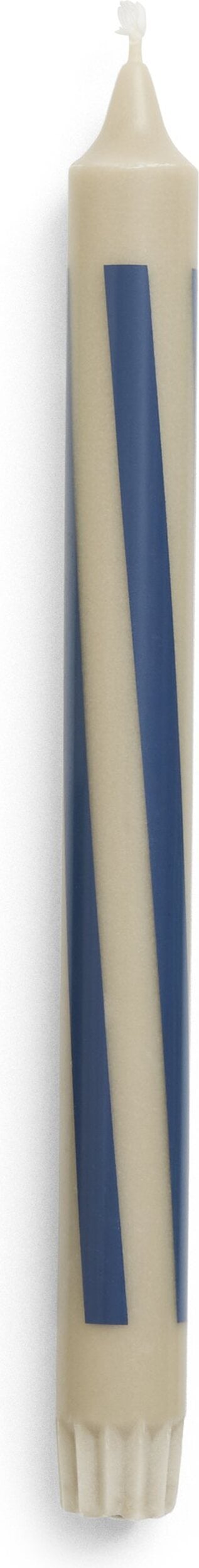 Świeca Hay Pattern Swirl piaskowo-niebieska