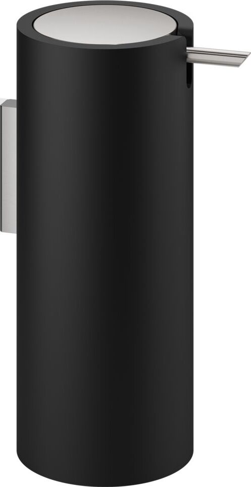 Dozownik do mydła Stone stal matowa-czarny ścienny