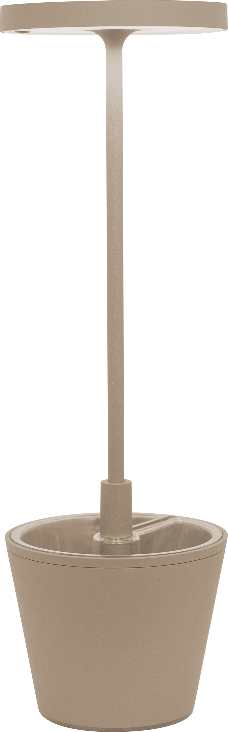 Lampa stołowa Poldina Reverso beżowa z misą