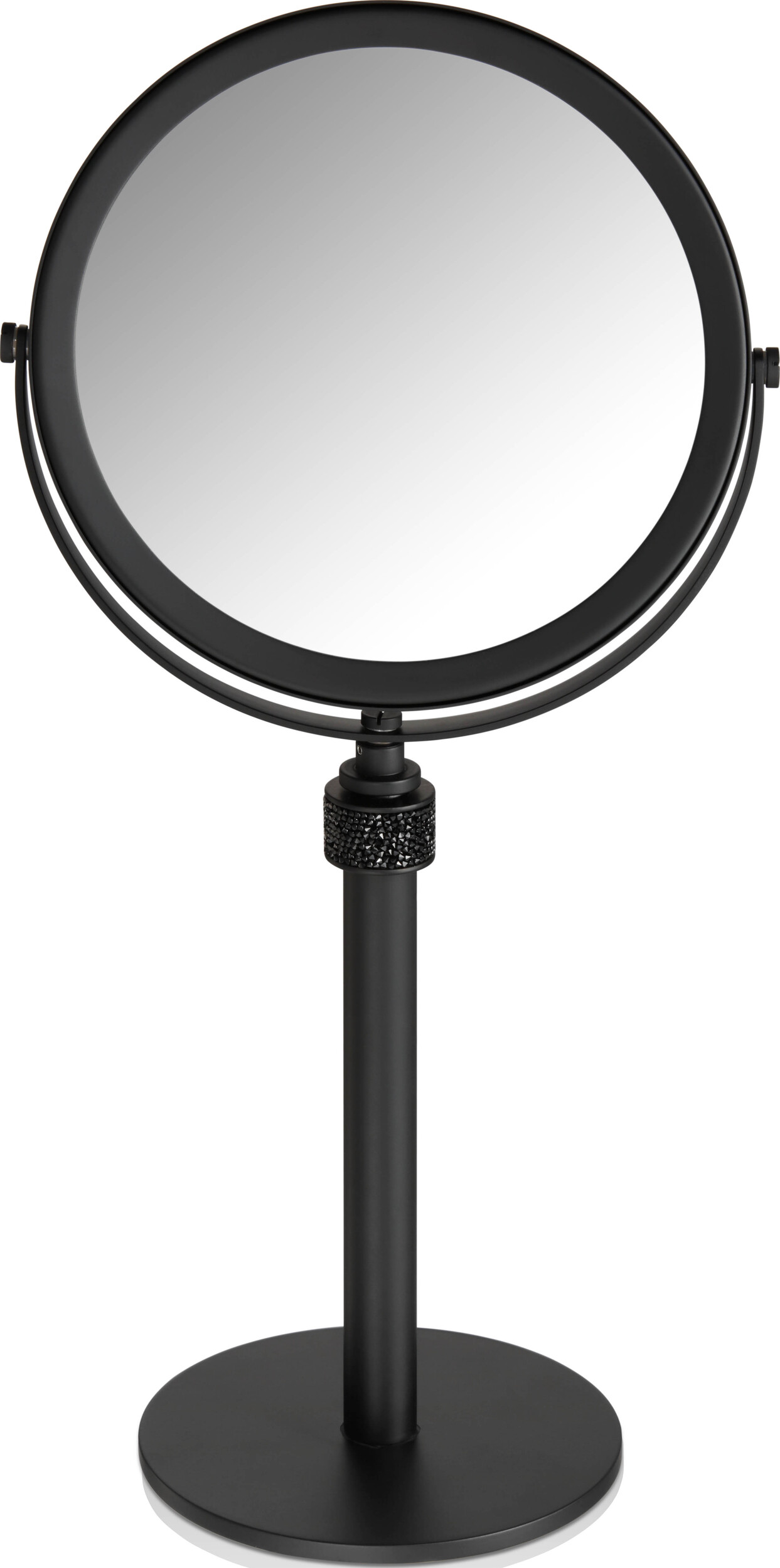 Lusterko kosmetyczne powiększające x5 Rocks czarny mat