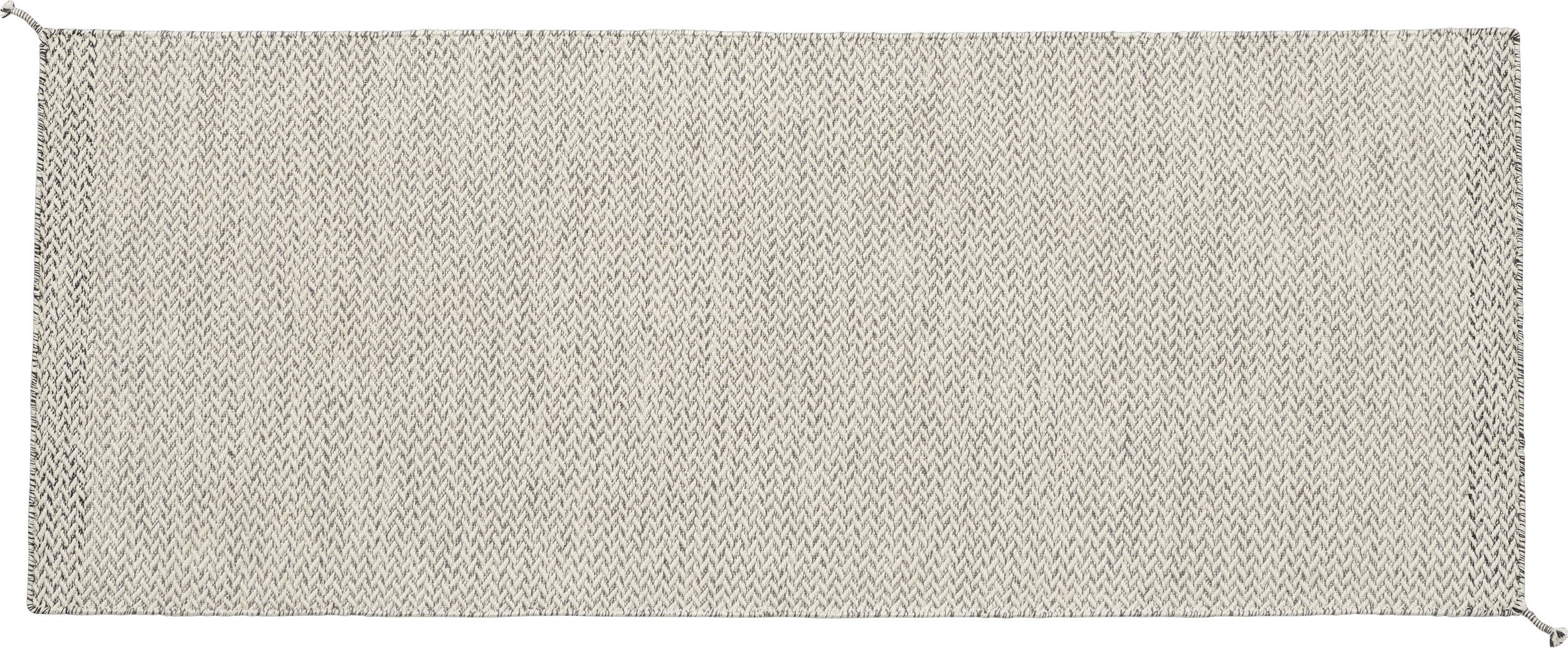 Dywan Ply 80 x 200 cm zgaszona biel z recyklingu