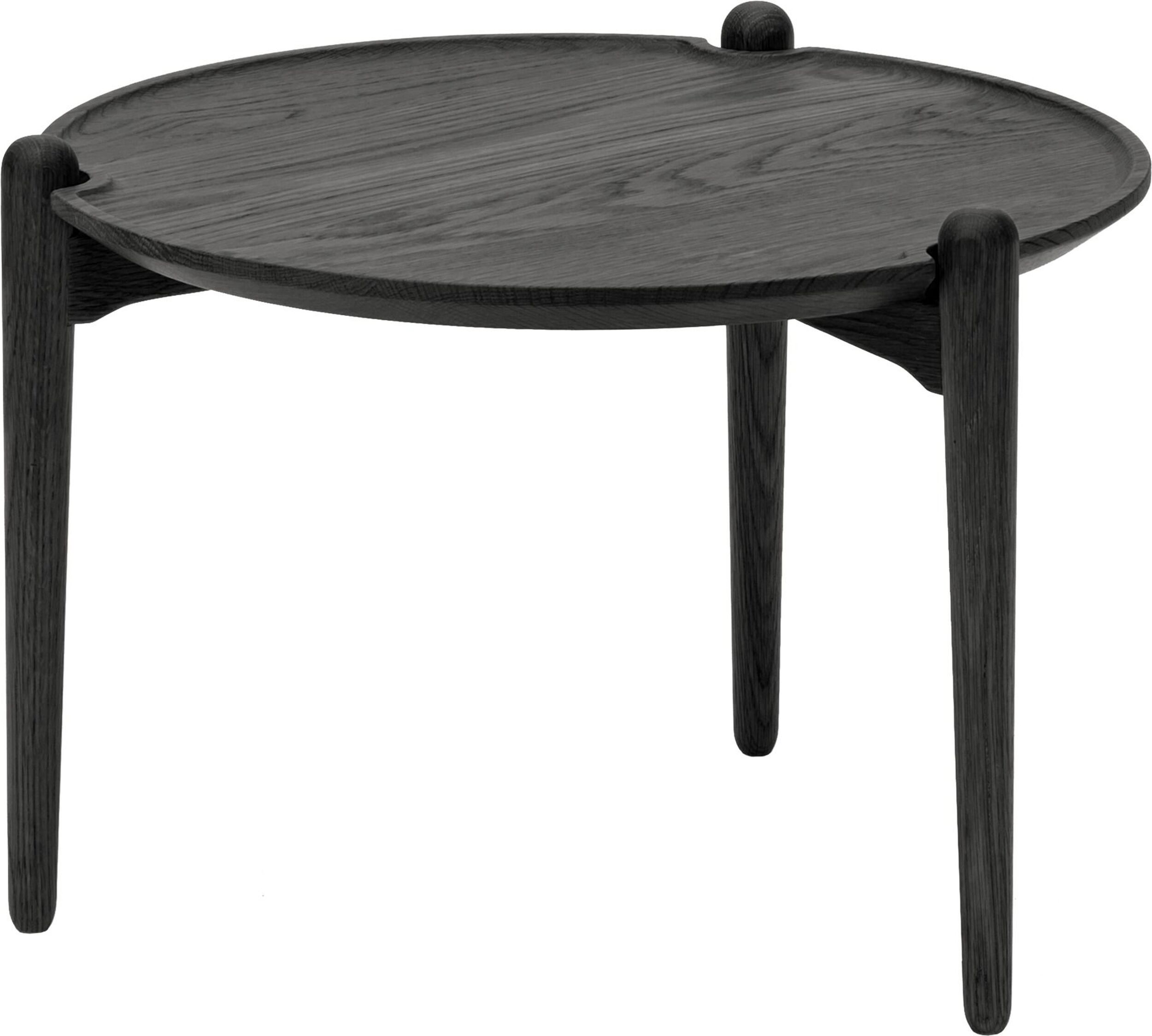 Stolik kawowy Aria okrągły 37 cm czarny