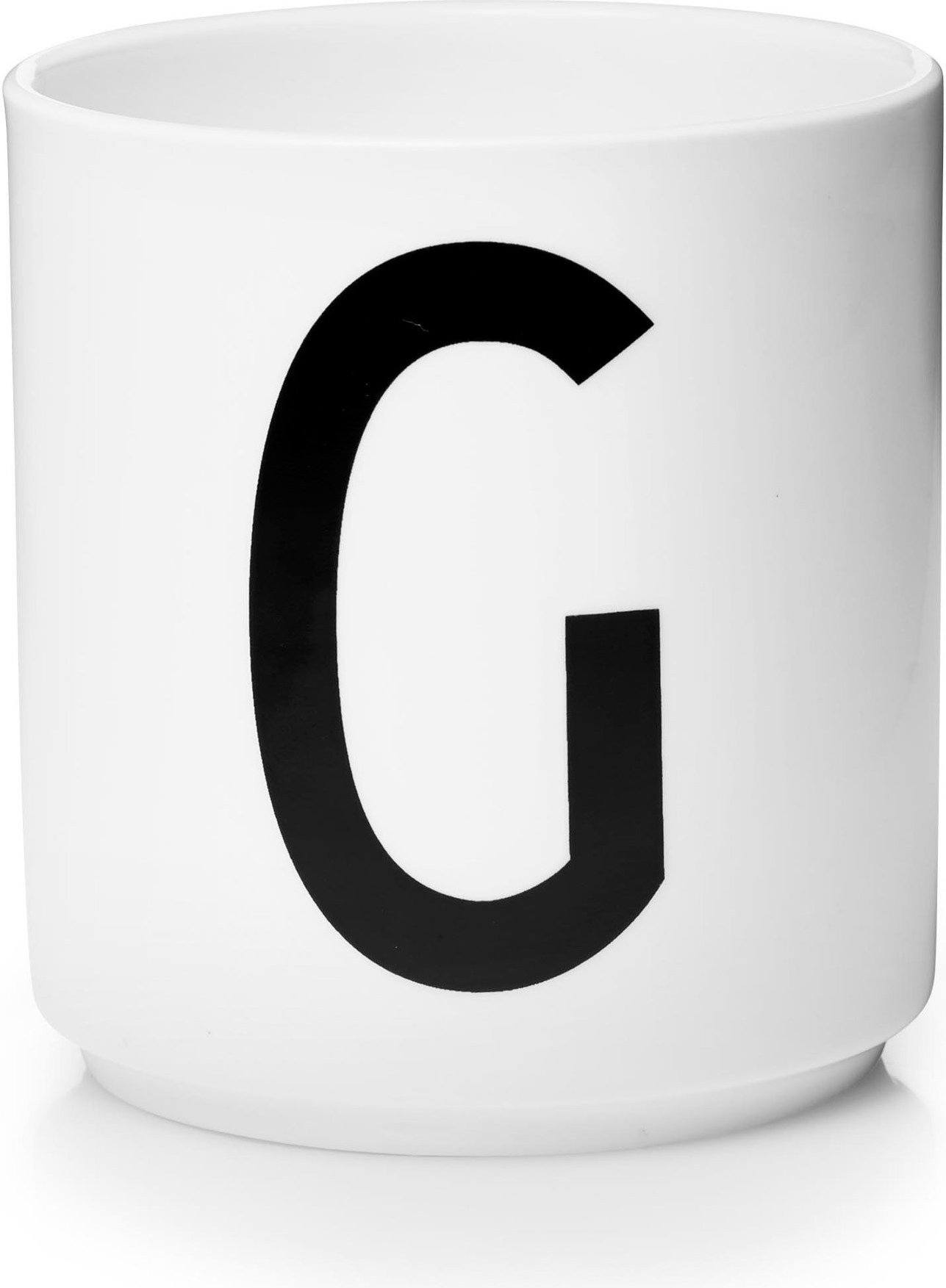 Kubek porcelanowy AJ litera G