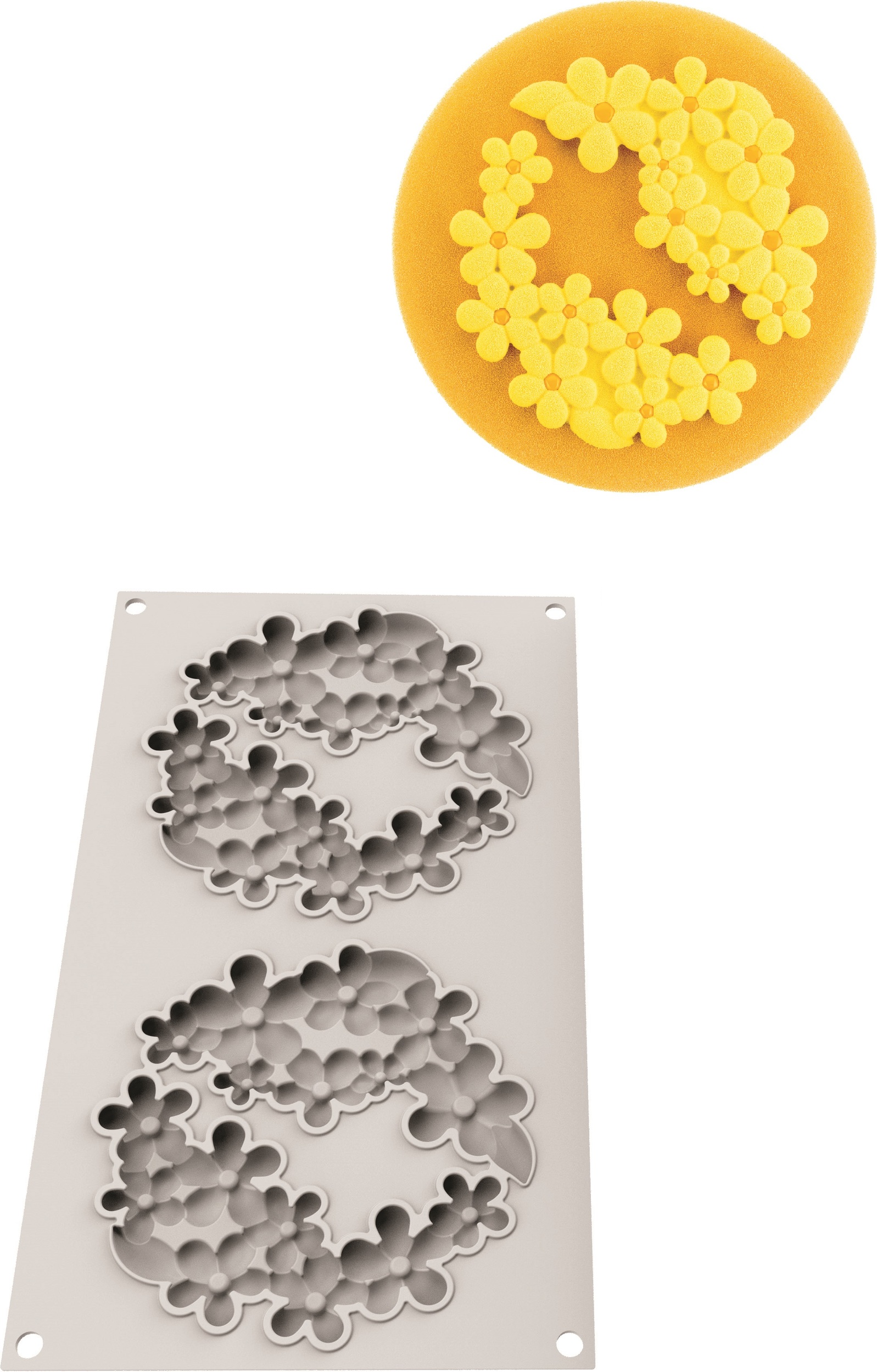 Forma do ciasta Flower Power silikonowa