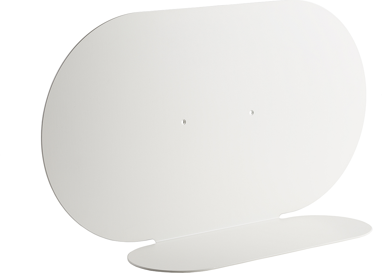 Półka ścienna Aureole podłużna 26 cm biała