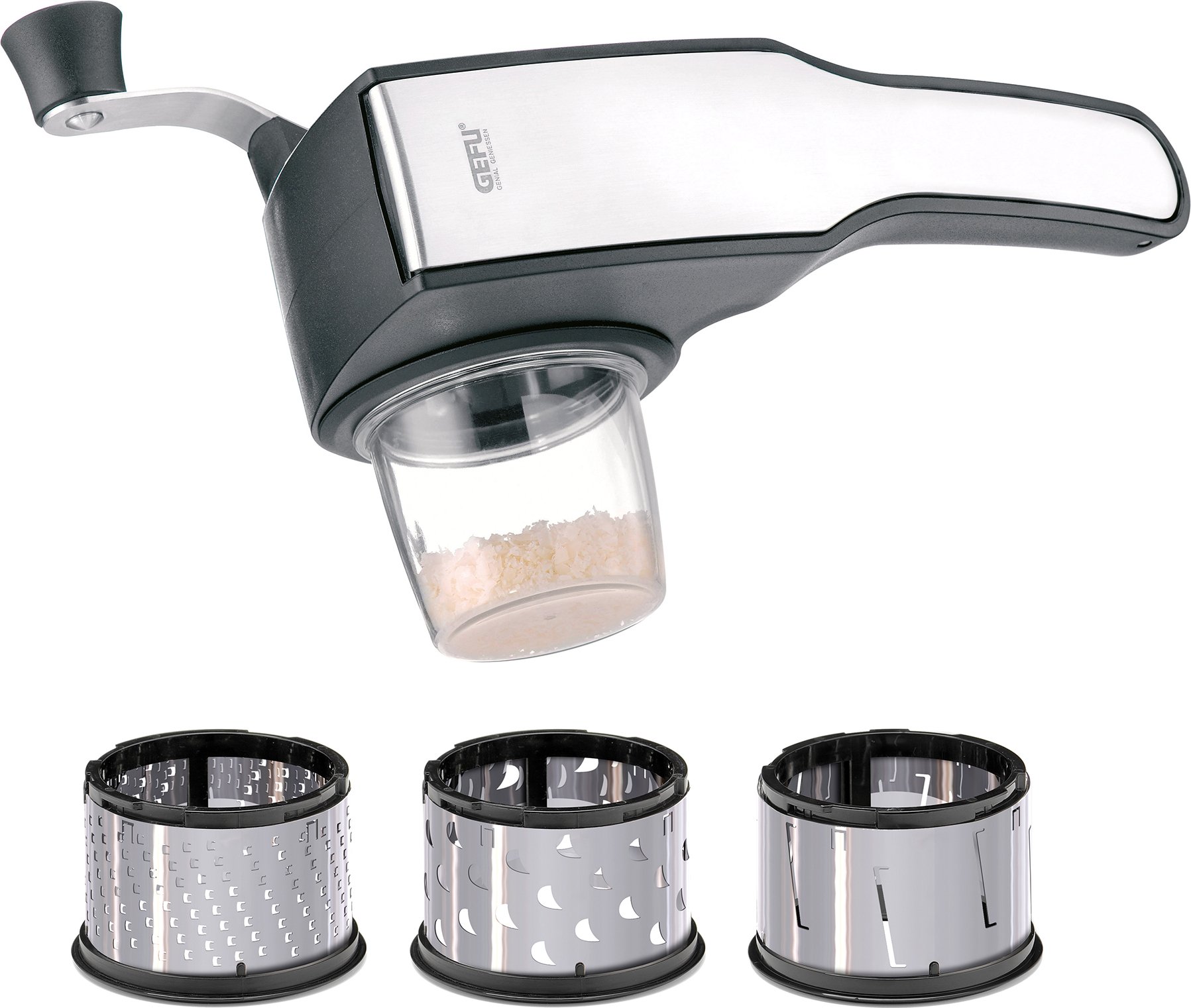 Młynek do żywności z wymiennymi tarkami Pecorino 5 el.