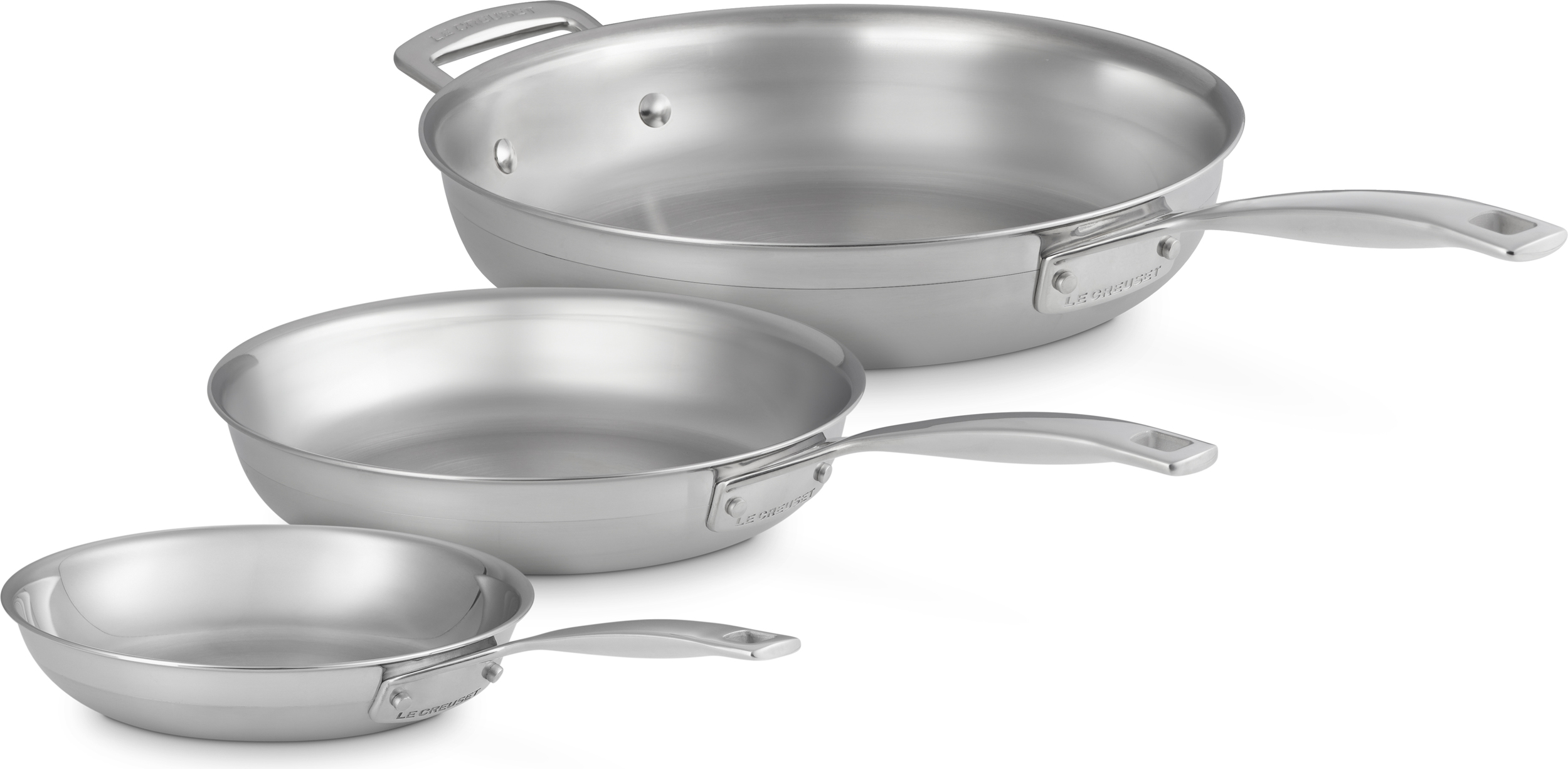 Patelnie 3-ply 20 cm + 24 cm + 28 cm 3 szt.