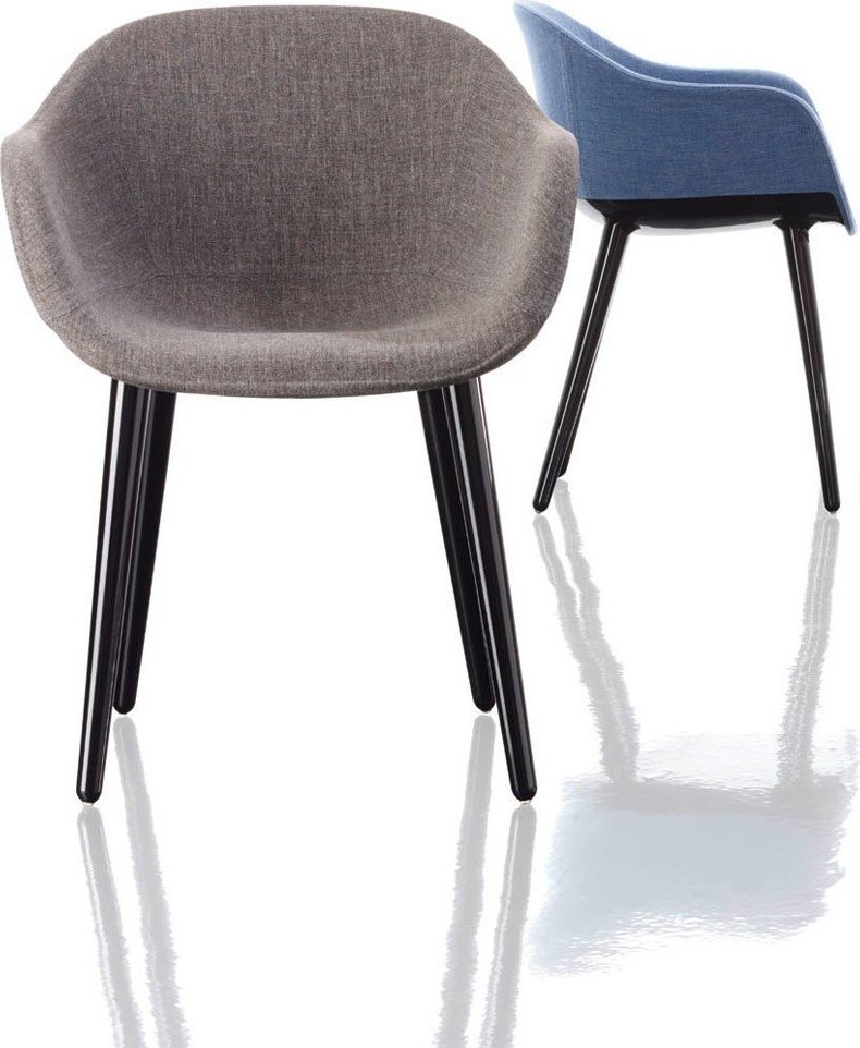 Krzesło Cyborg Lady rama czarna siedzisko szare