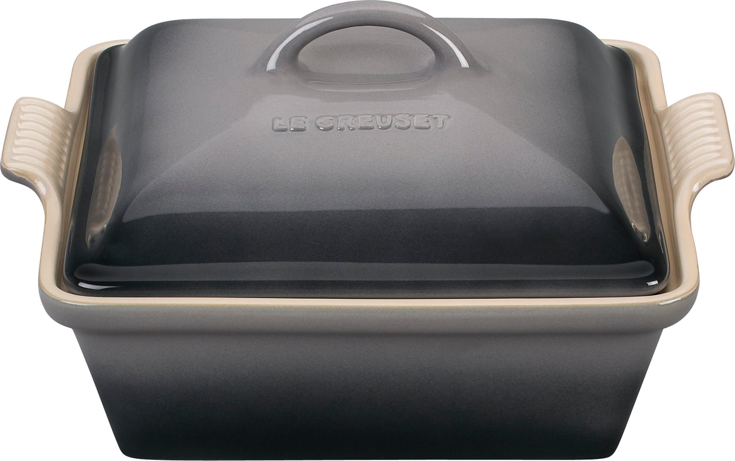 Forma do pieczenia Heritage kwadratowa 23 cm szara z pokrywką