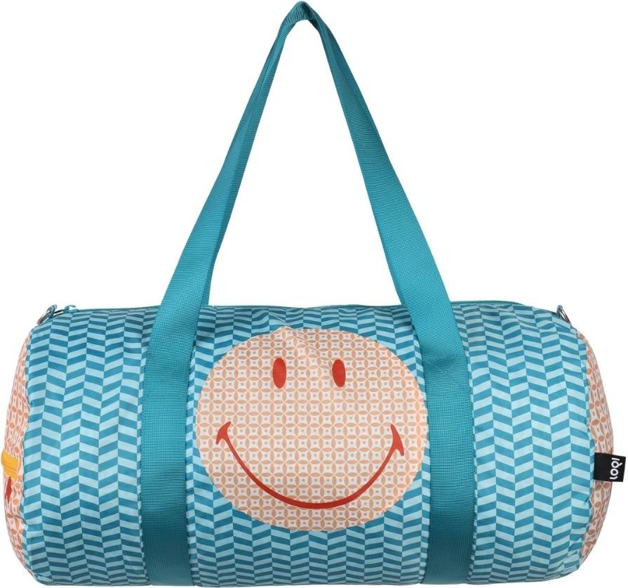 Torba Weekender Smiley w geometryczny wzór z recyklingu