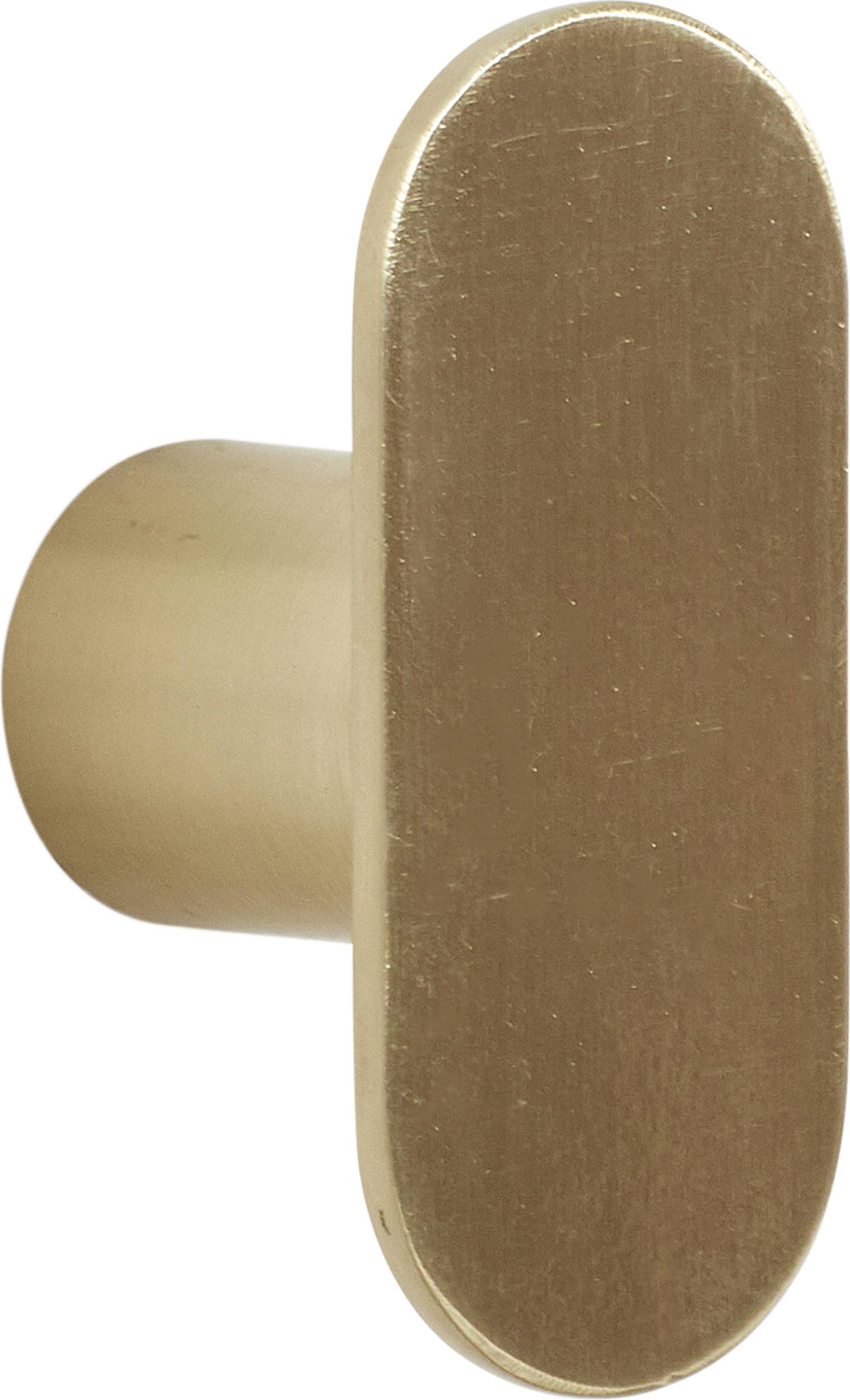 Wieszak Hübsch złoty metalowy pojedynczy