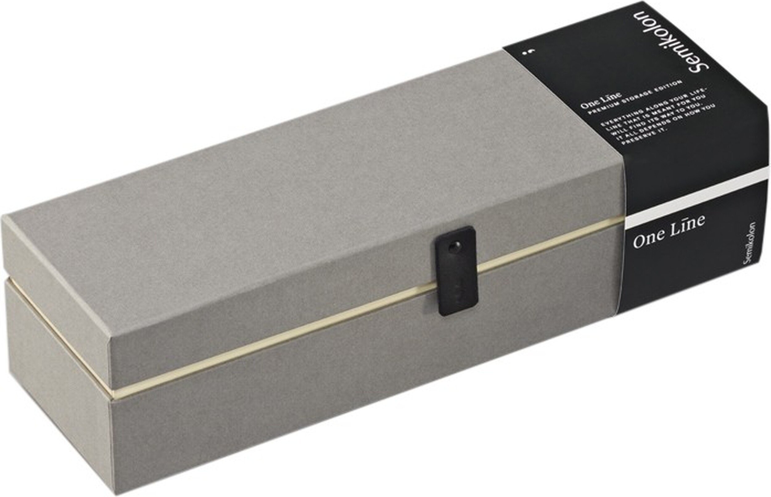 Pudełko do przechowywania One Line podłużne szare