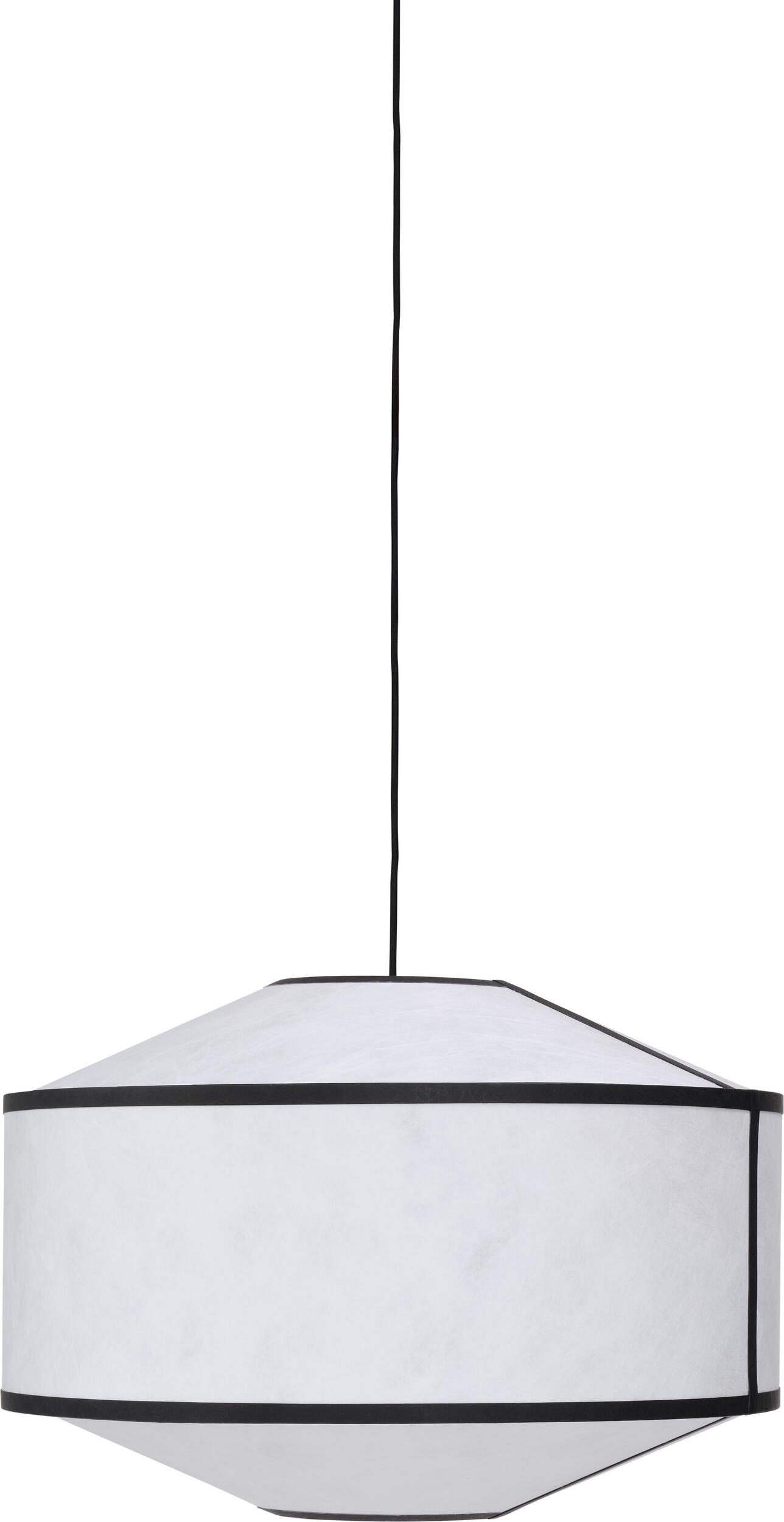 Lampa wisząca Kite 65 cm czarno-biała