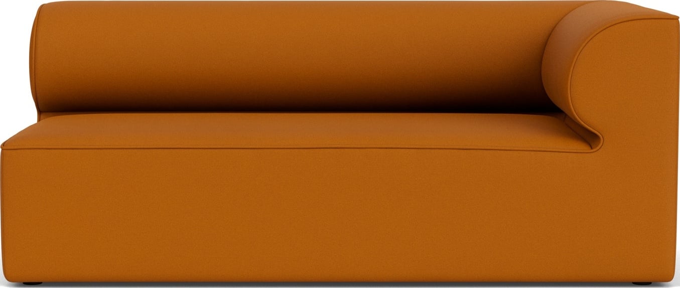 Narożnik lewostronny sofy modułowej Eave 86 x 172 cm ciemnopomarańczowy