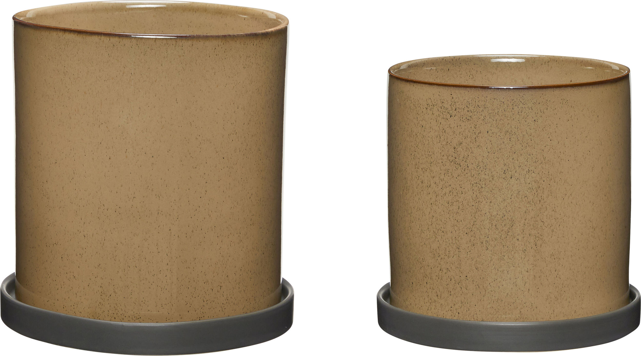 Doniczki Era beżowe 2 szt.