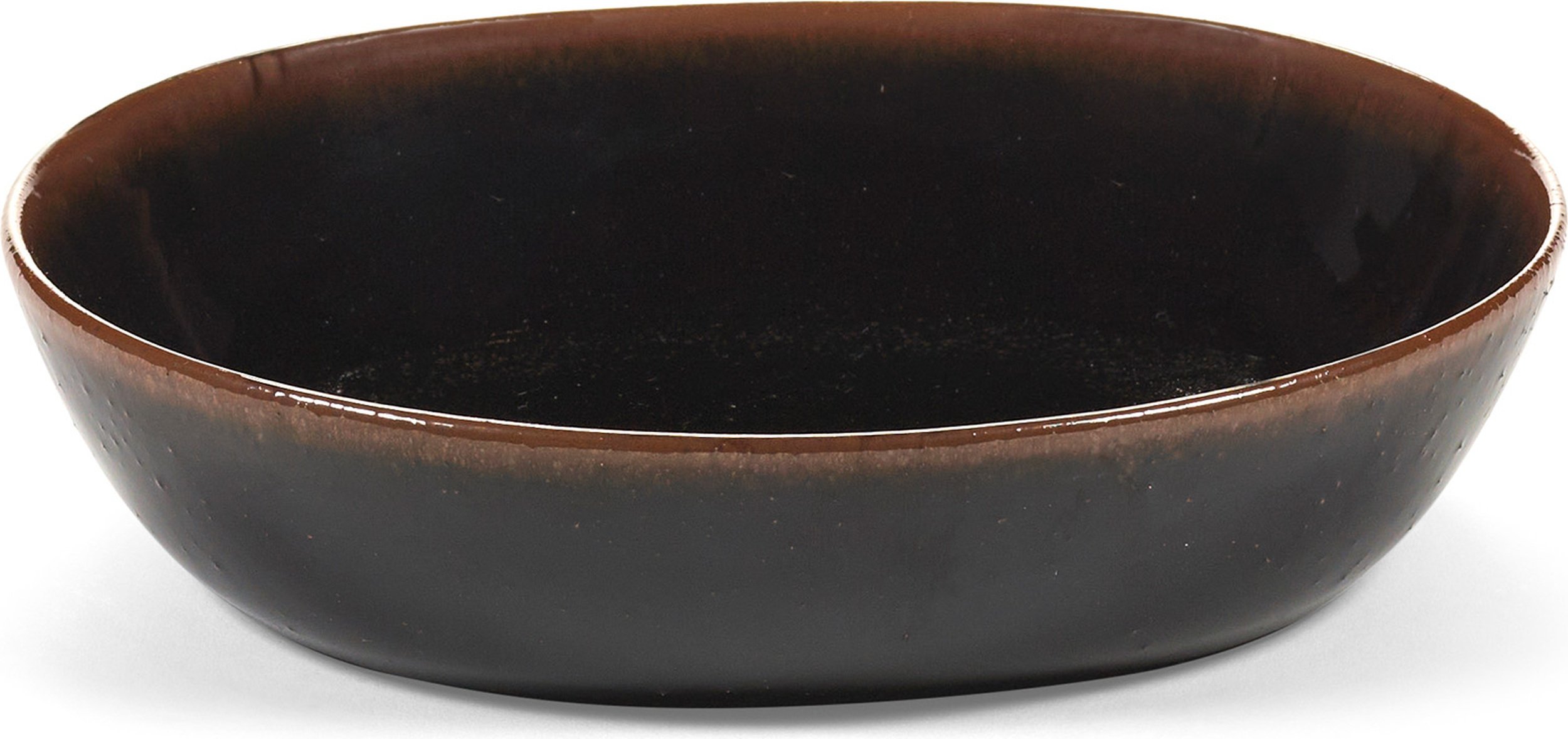 Talerz głęboki Out of Lines 18,5 cm brązowo-czarny