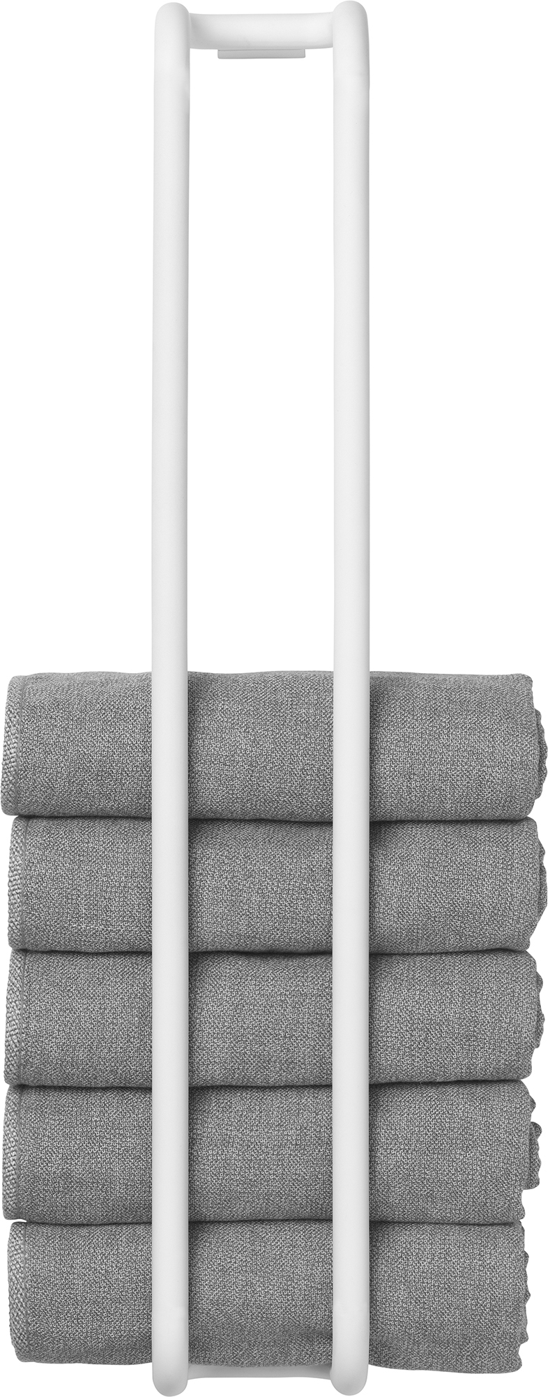 Uchwyt na ręczniki Modo biały montowany na ścianie