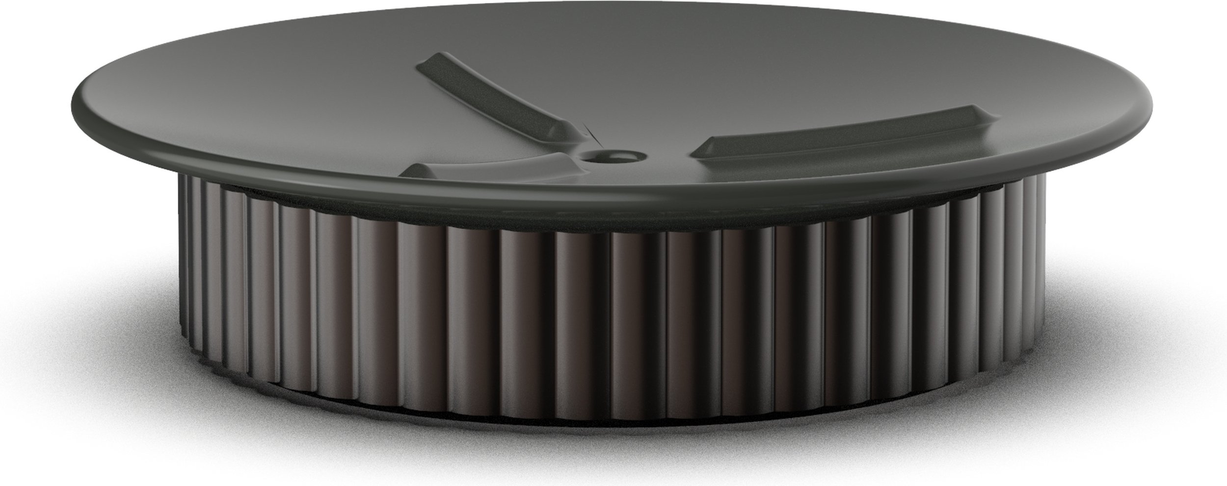 Mydelniczka Of Line 12,5 cm czarna z brązową podstawą