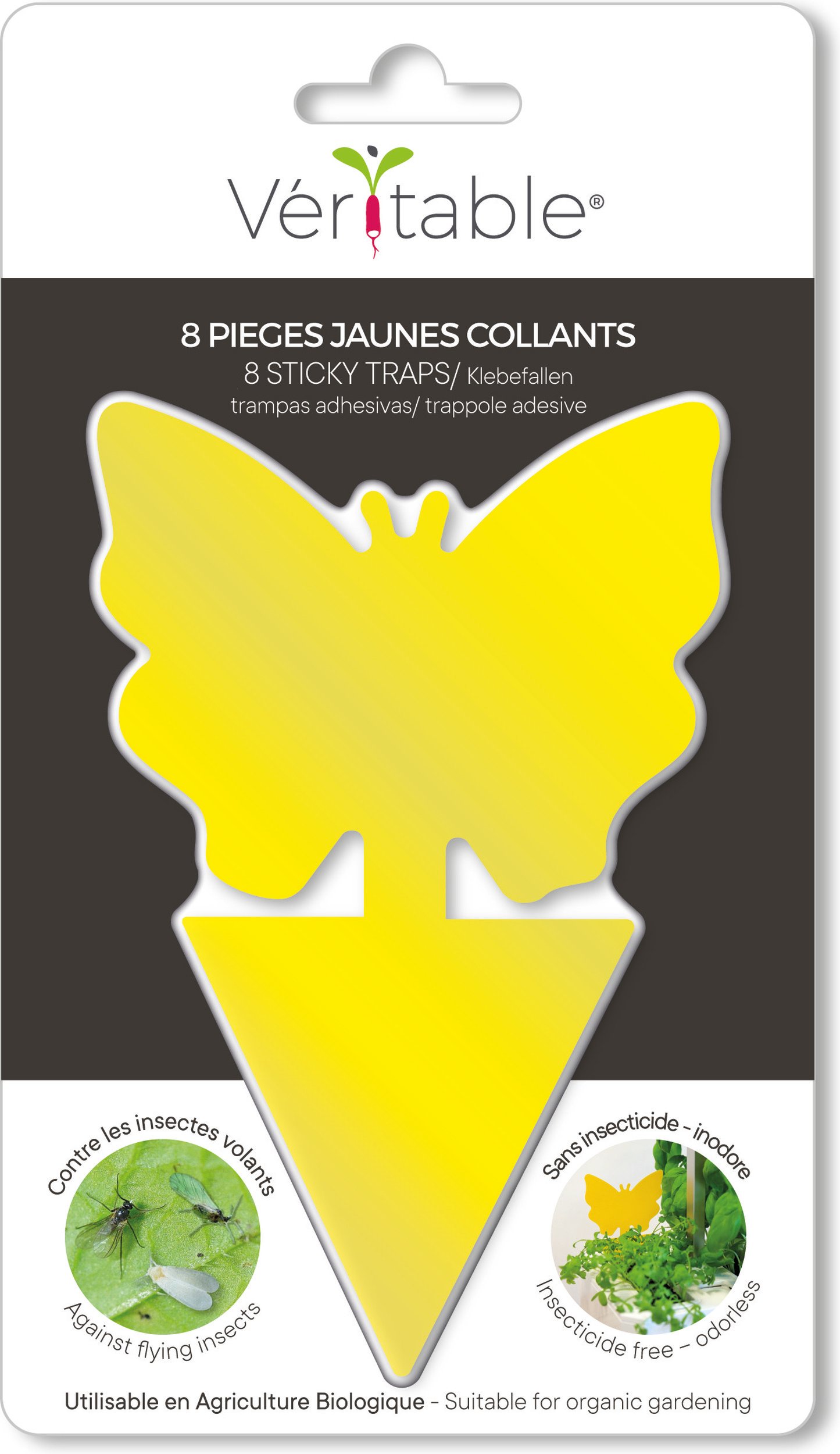 Pułapki lepowe Veritable żółte 8 szt.