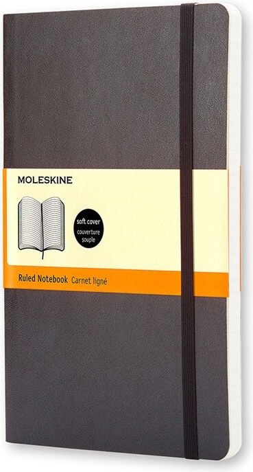 Notes w linię Moleskine L 192 strony czarny miękka oprawa