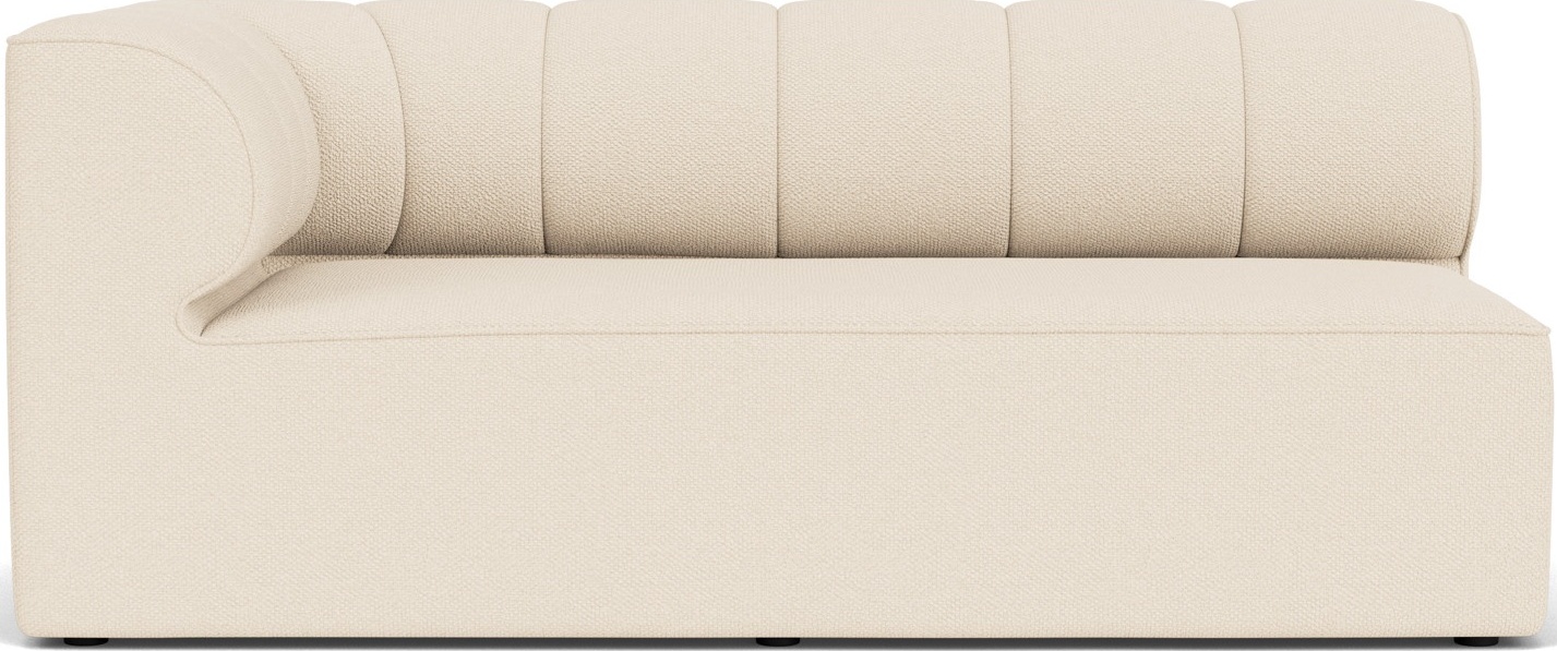 Narożnik lewostronny sofy modułowej Eave Seamline 86 x 172 cm kremowy