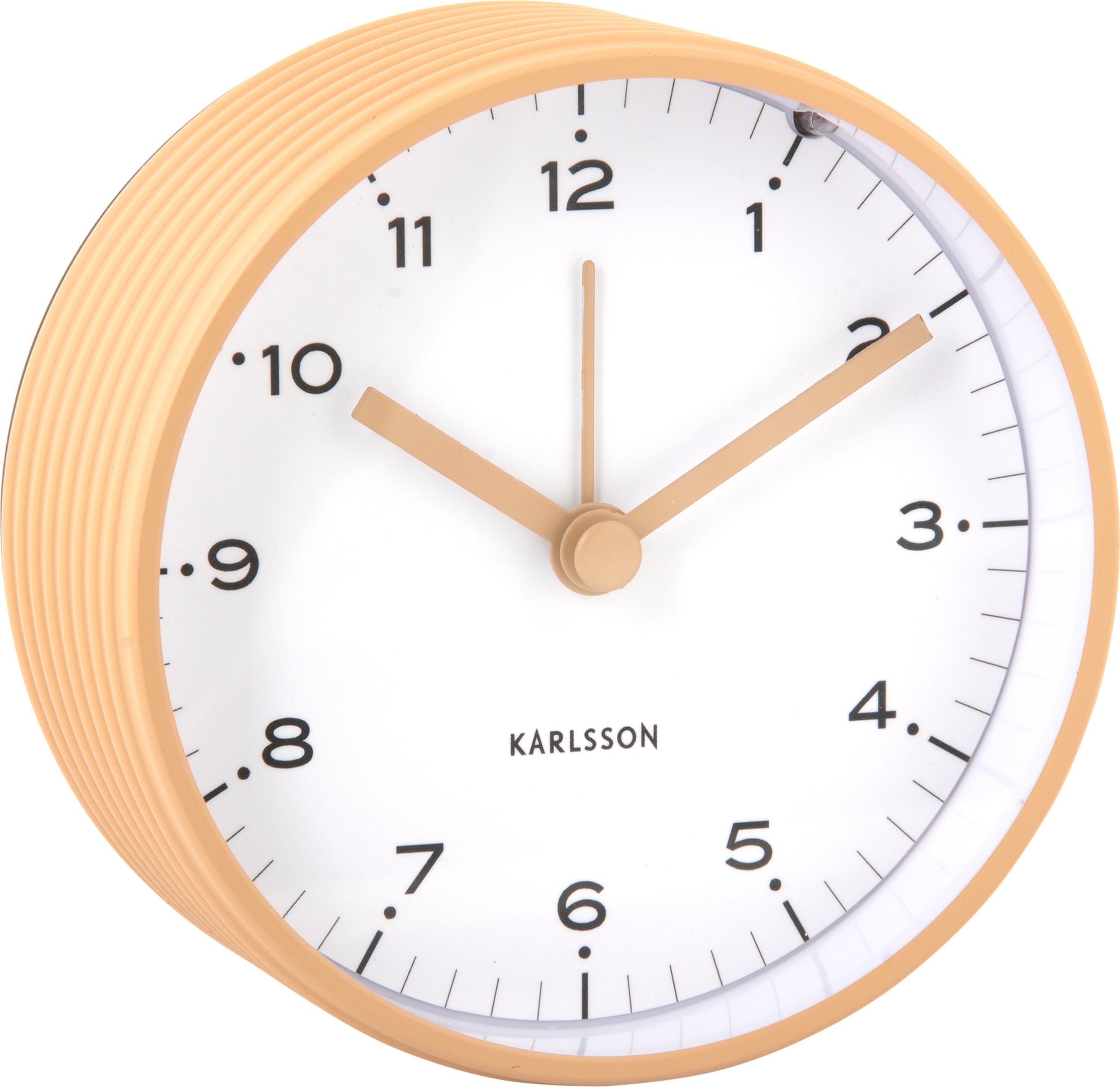 Budzik Circus Rings pastelowy brąz