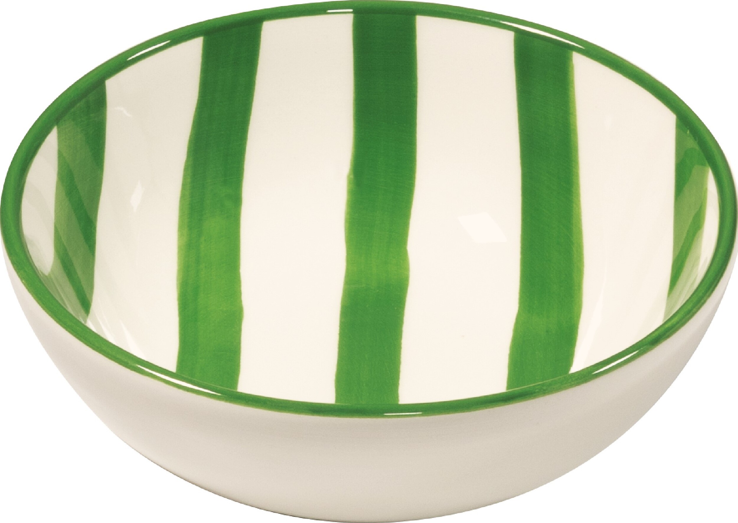 Miseczka Lido Righe w paski 13 cm zielona