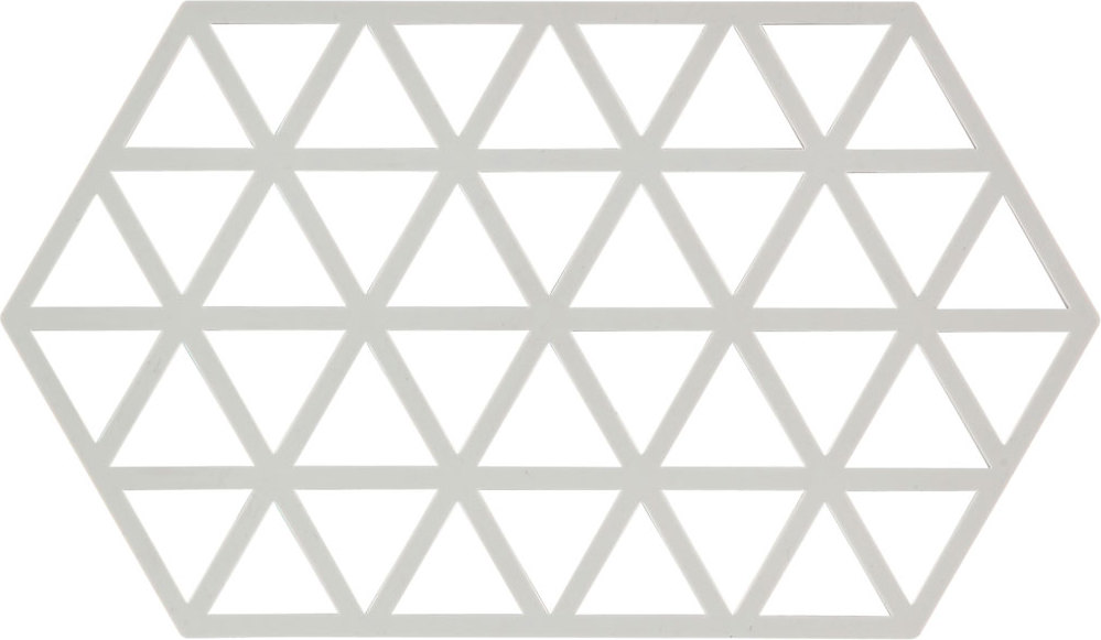 Podstawka pod gorące naczynia Triangles 24 cm jasnoszara