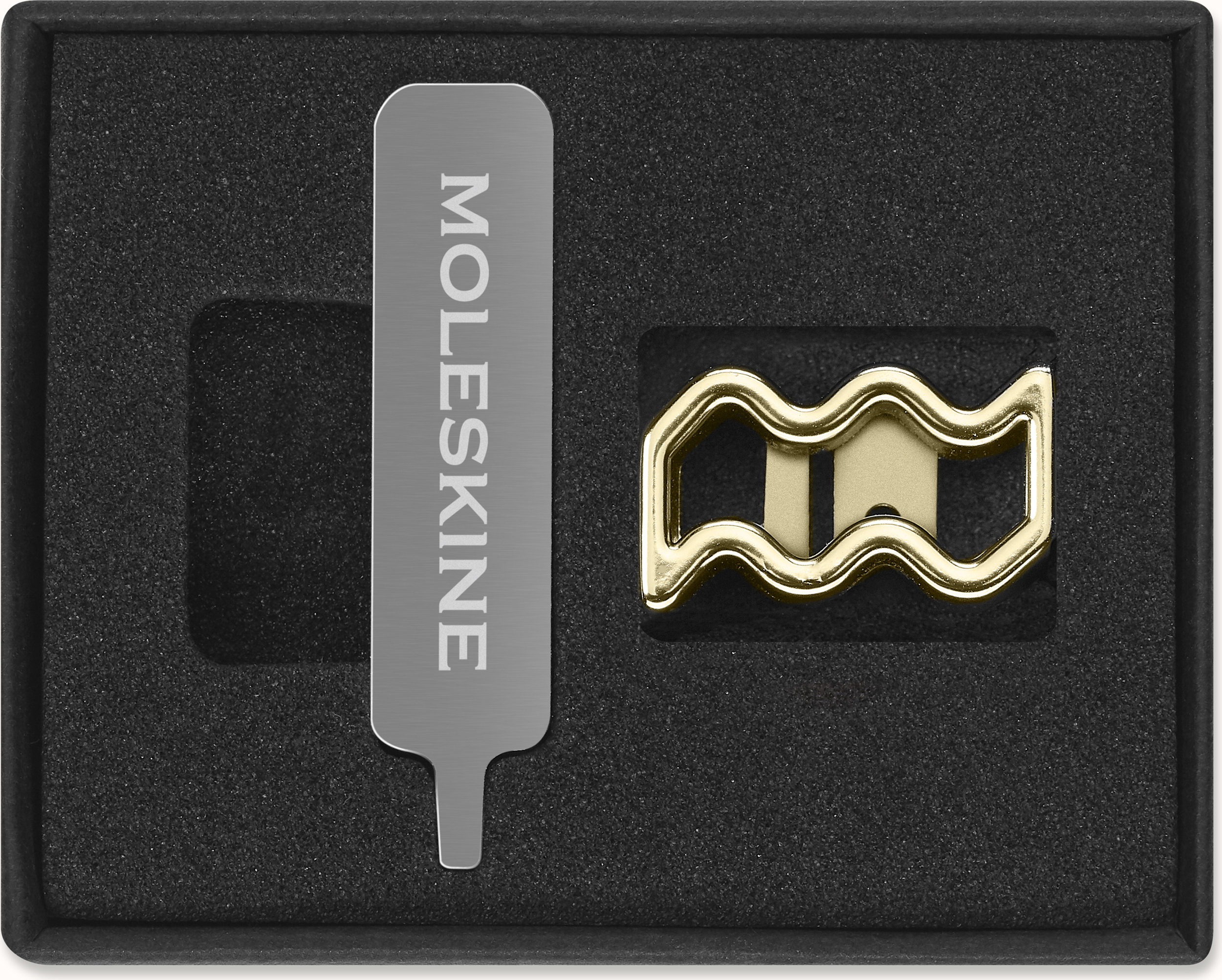 Przypinka na notes Moleskine zodiak wodnik złota