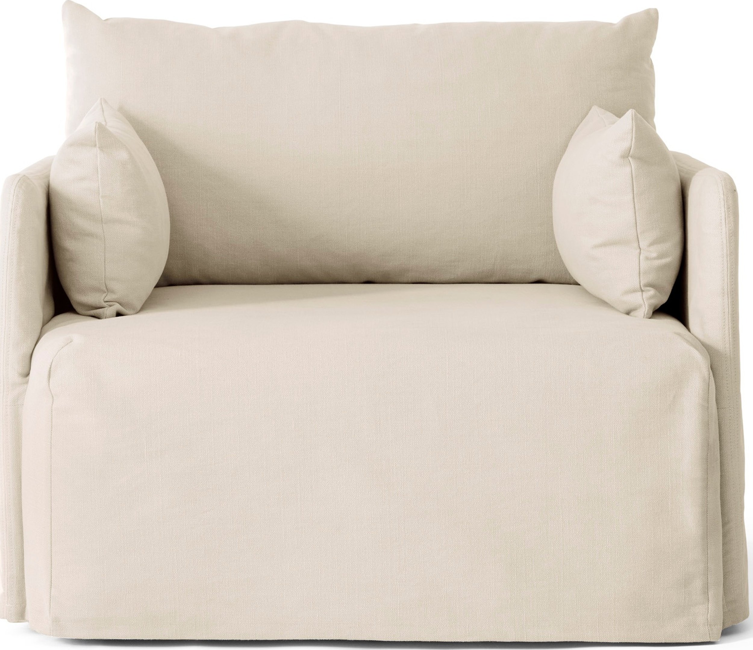 Sofa jednoosobowa Offset Cotlin kremowa z pokrowcem