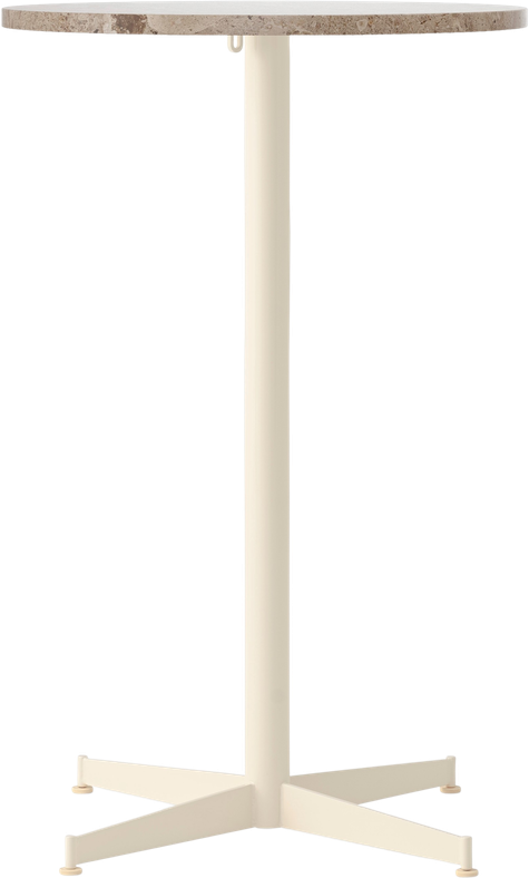 Stół barowy z kremową podstawą Nook Star Base Kunis Breccia niski 60 cm