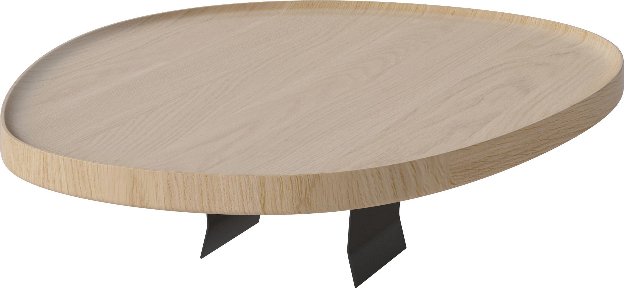 Taca Coast 36,5 x 44,5 cm jasny dąb z mocowaniem na sofę