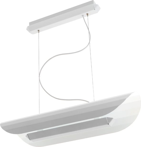 Lampa wisząca liniowa Apolin 65 cm biała