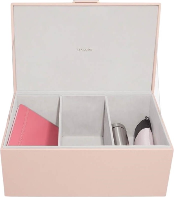 Pudełko do przechowywania Stackers 3 komorowe różowe