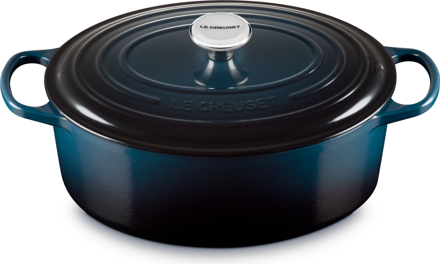 Brytfanna Signature owalna 31 cm granatowa